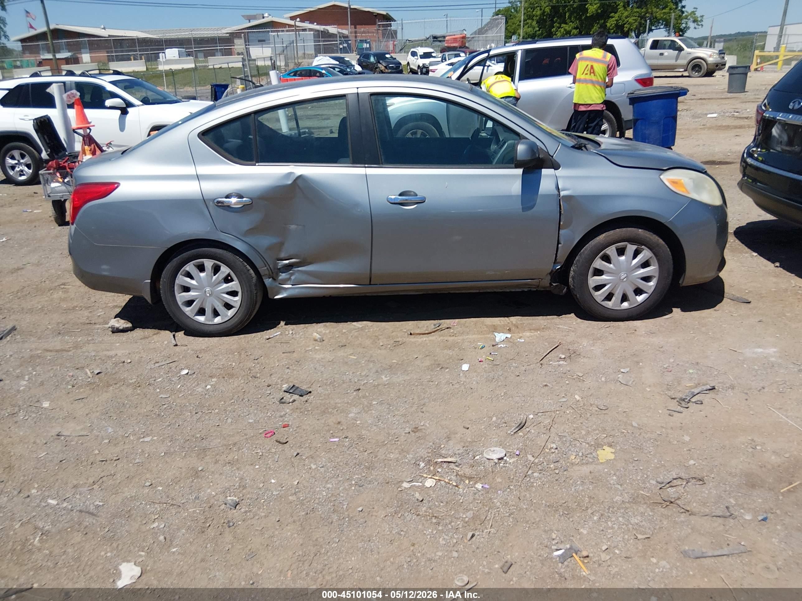 2012 Nissan Versa 1.6 Sv Gray vin: 3N1CN7AP9CL929682