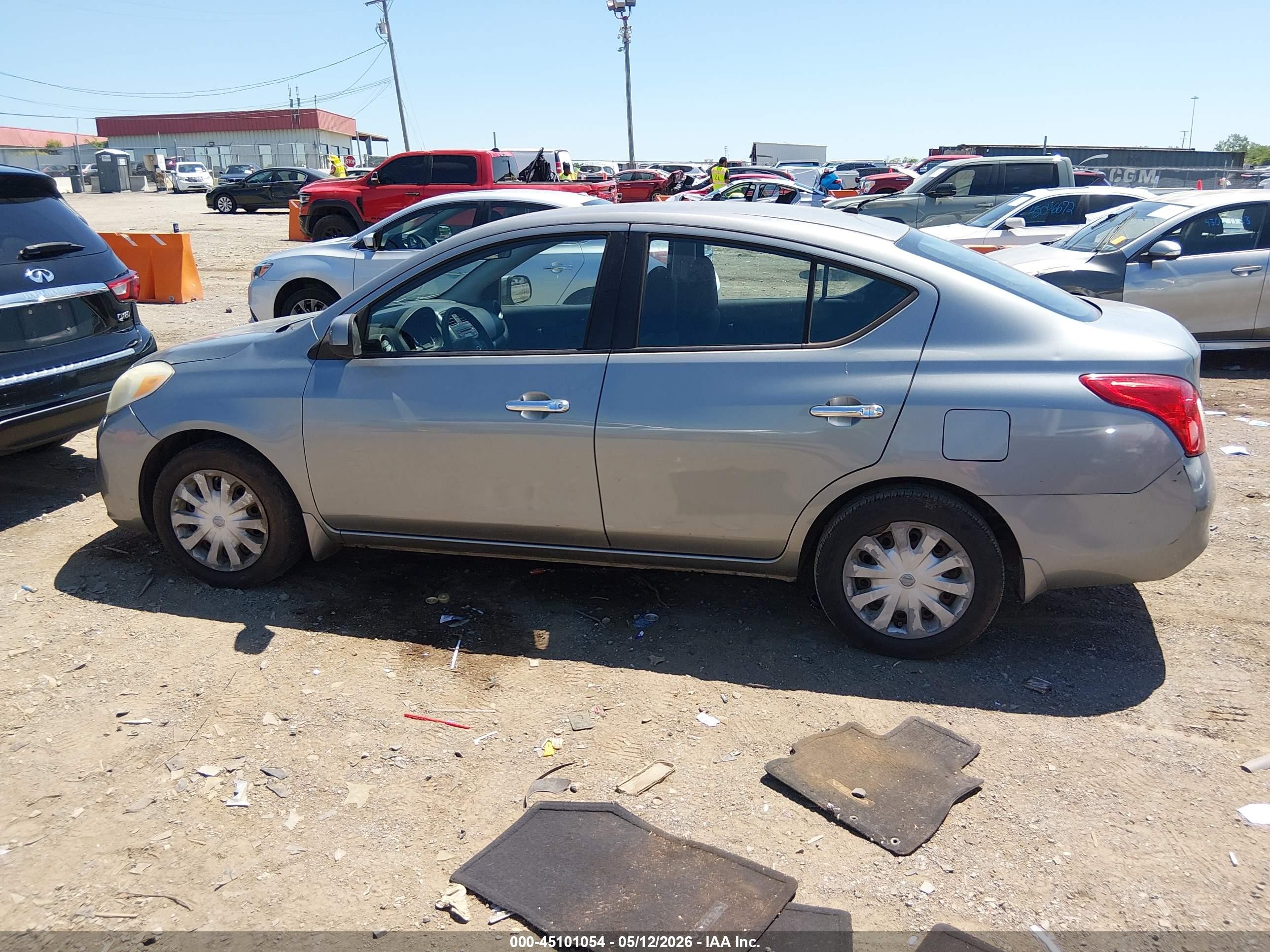 2012 Nissan Versa 1.6 Sv Gray vin: 3N1CN7AP9CL929682