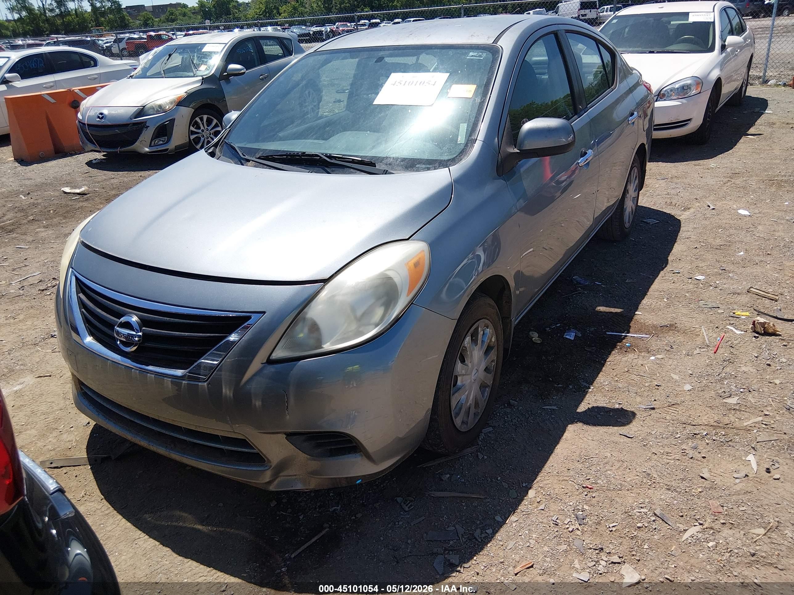 2012 Nissan Versa 1.6 Sv Gray vin: 3N1CN7AP9CL929682