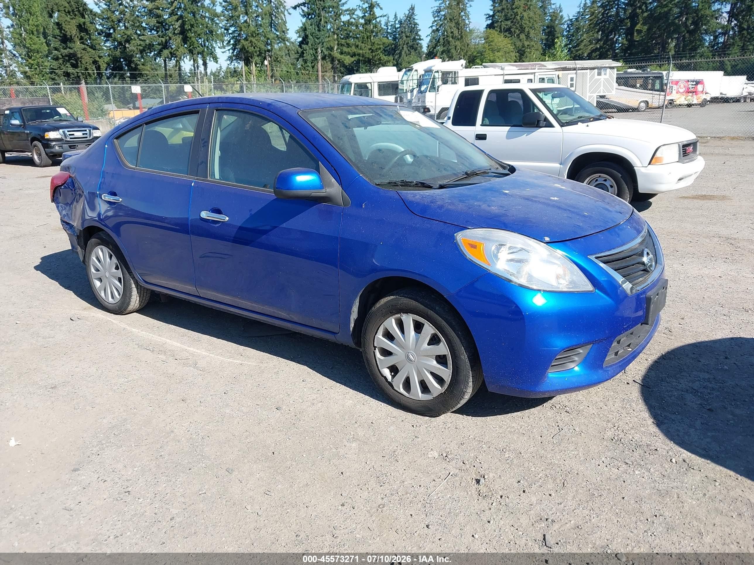 2013 Nissan Versa 1.6 Sv Синий vin: 3N1CN7AP9DL822245