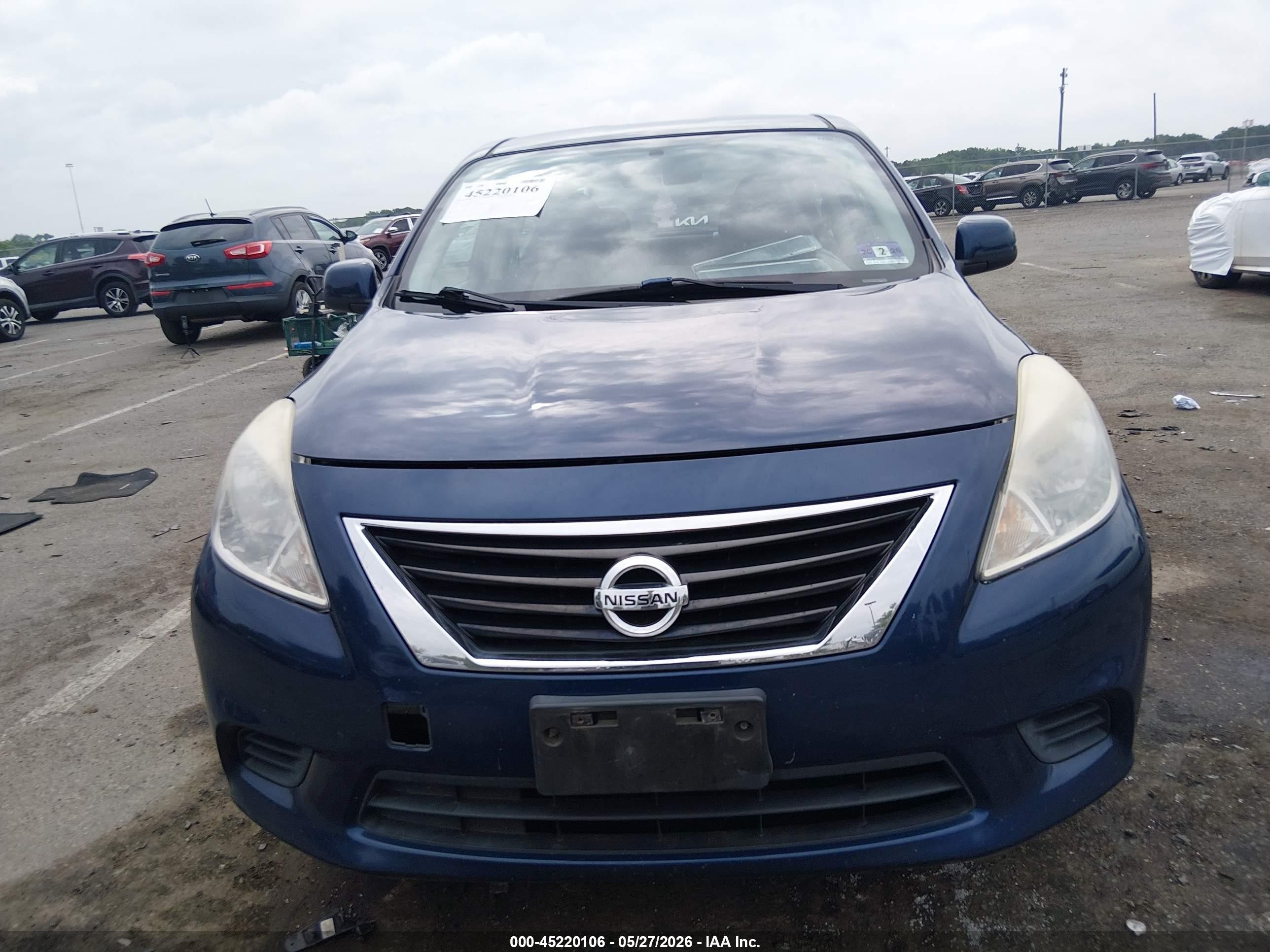 2013 Nissan Versa 1.6 Sv Navy vin: 3N1CN7AP9DL829051