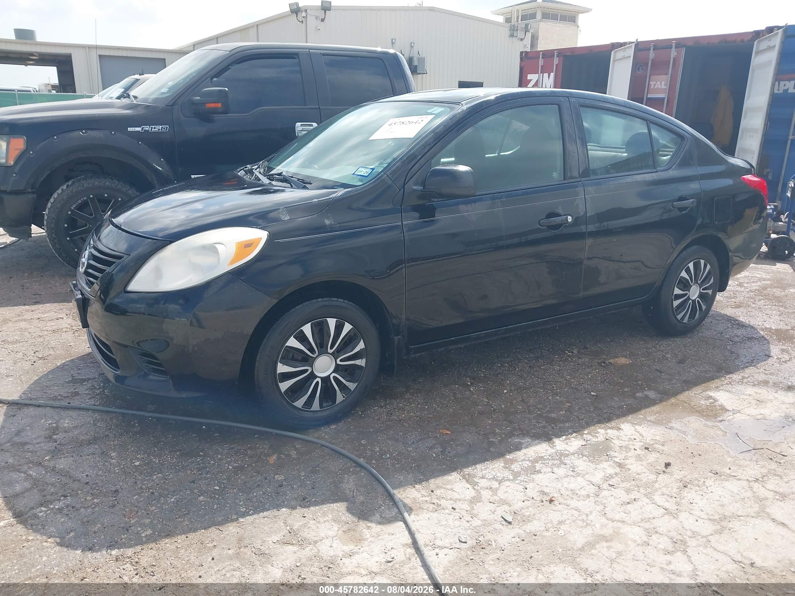 2013 Nissan Versa 1.6 S Black vin: 3N1CN7AP9DL844987