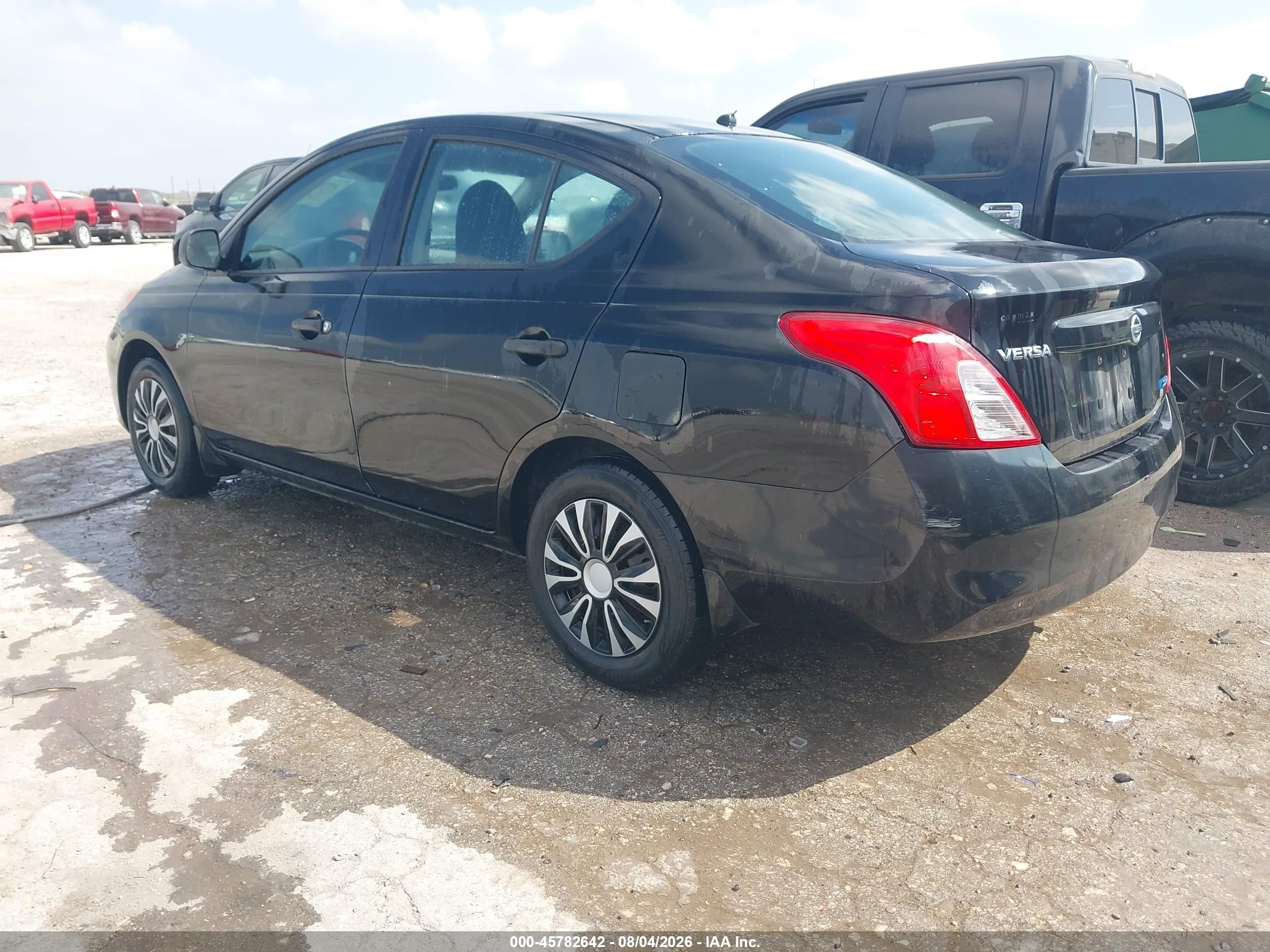 2013 Nissan Versa 1.6 S Black vin: 3N1CN7AP9DL844987