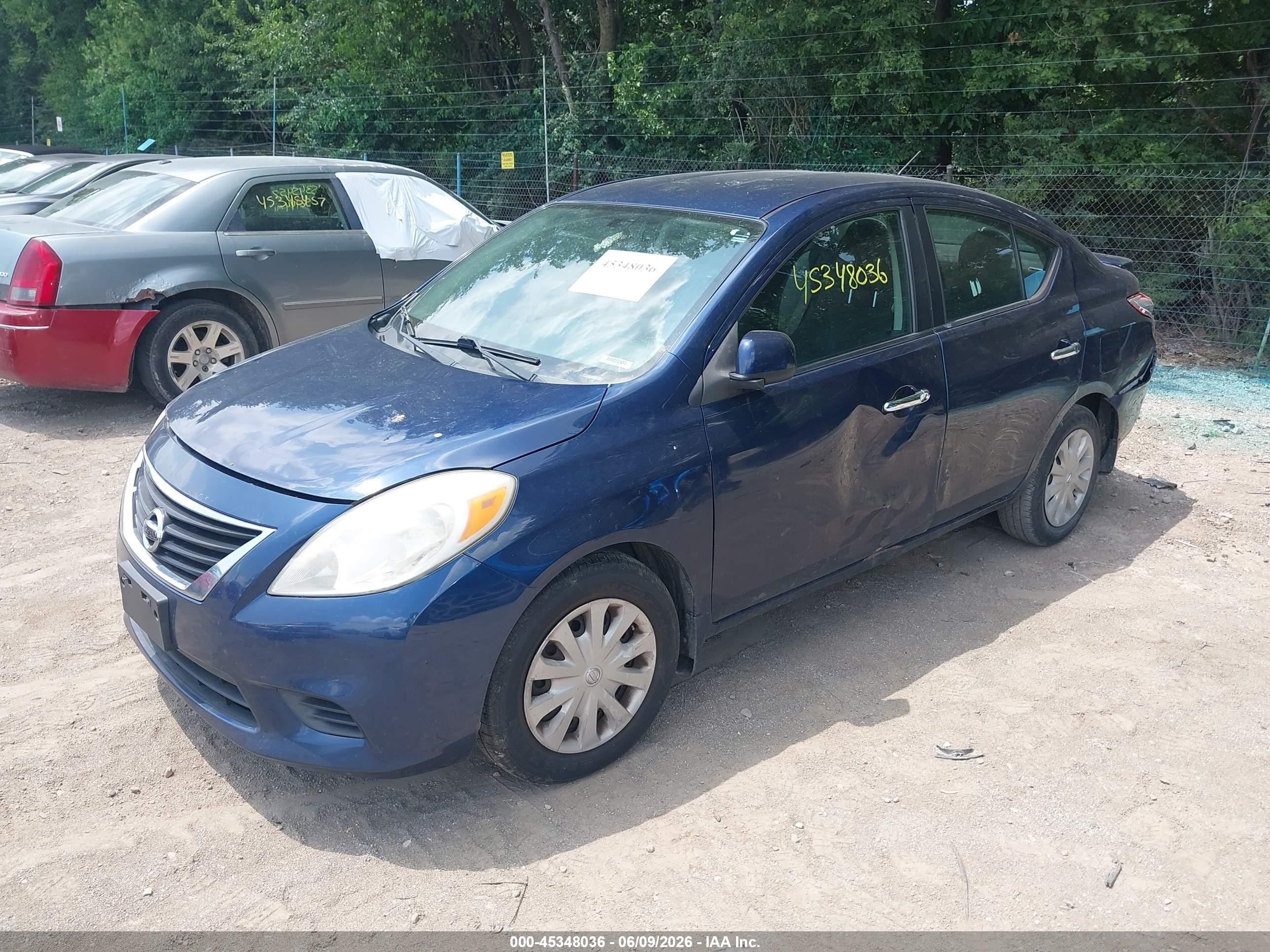 2013 Nissan Versa 1.6 Sv Синий vin: 3N1CN7AP9DL866603