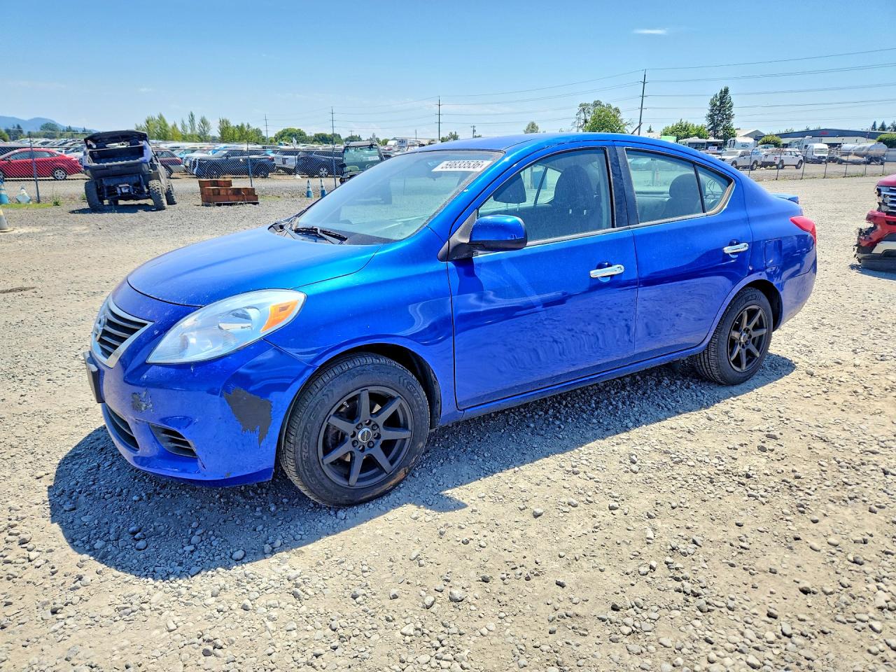 2013 Nissan Versa 1.6 S Blue vin: 3N1CN7AP9DL870831