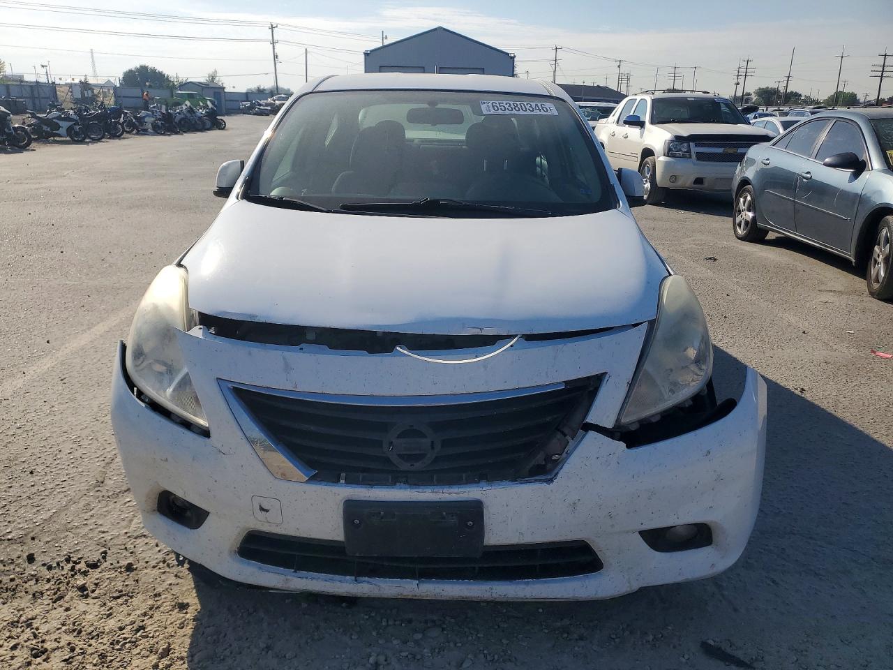 2013 Nissan Versa 1.6 S White vin: 3N1CN7AP9DL875222