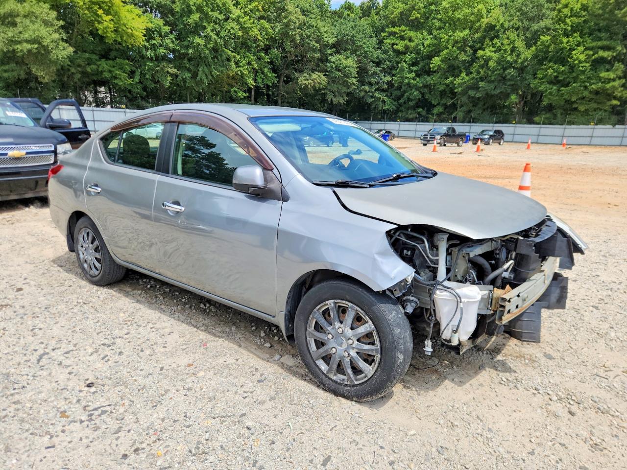 2013 Nissan Versa 1.6 S Gray vin: 3N1CN7AP9DL887516