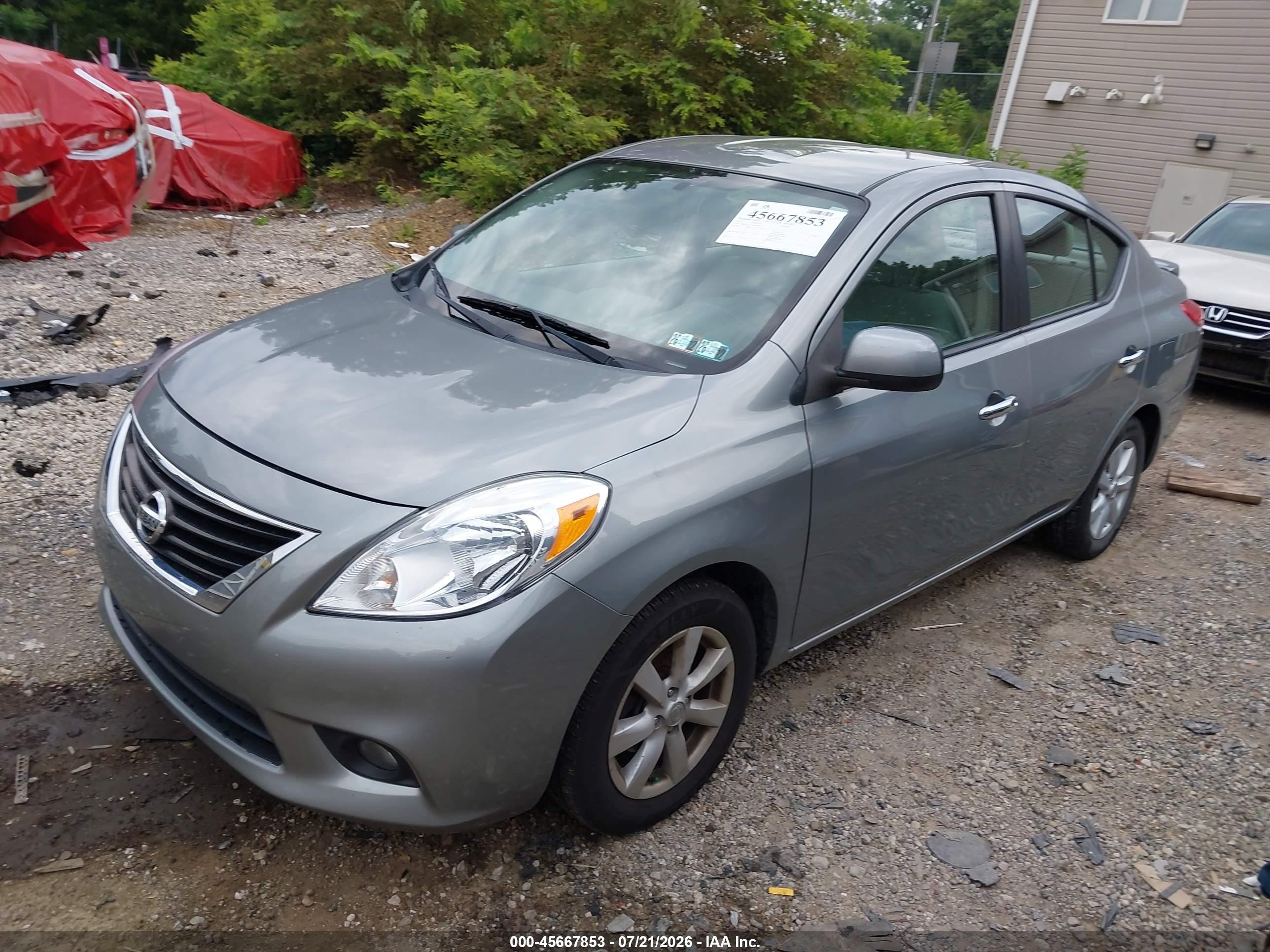 2013 Nissan Versa 1.6 Sl Серебряный vin: 3N1CN7AP9DL893140
