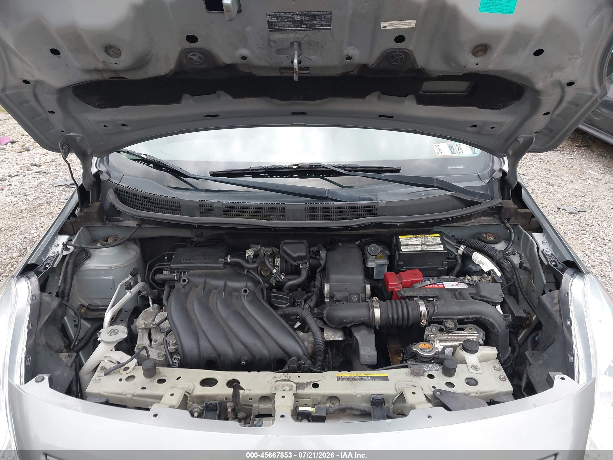 2013 Nissan Versa 1.6 Sl Серебряный vin: 3N1CN7AP9DL893140