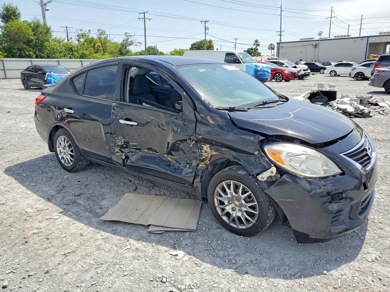 2014 Nissan Versa 1.6 Sv Black vin: 3N1CN7AP9EK448355
