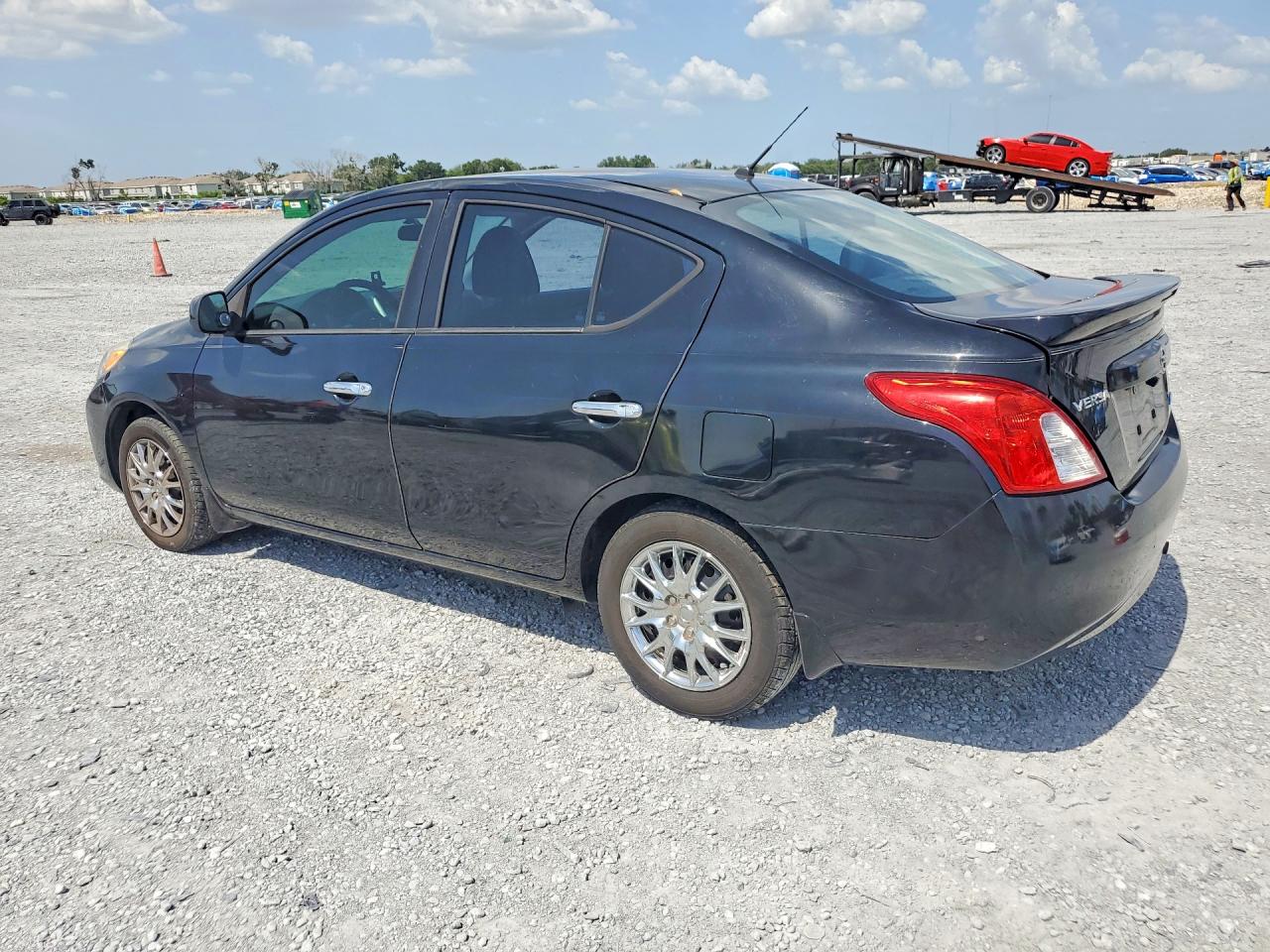 2014 Nissan Versa 1.6 Sv Black vin: 3N1CN7AP9EK448355