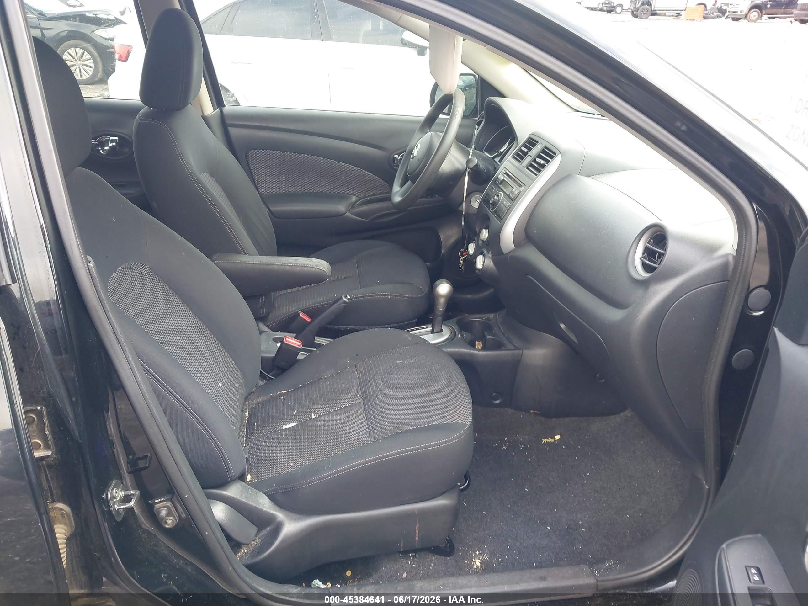 2014 Nissan Versa 1.6 Sv Black vin: 3N1CN7AP9EK457797