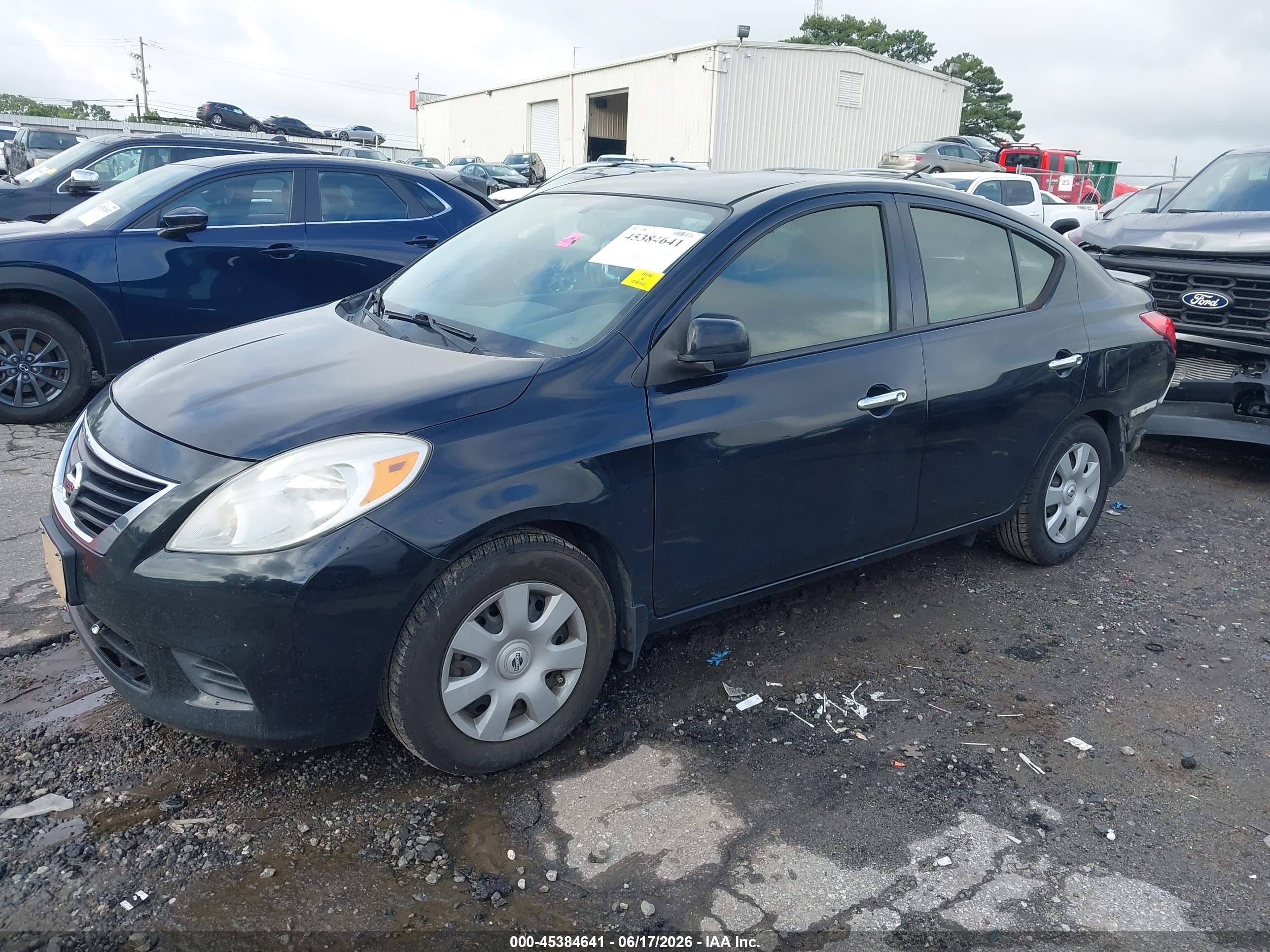 2014 Nissan Versa 1.6 Sv Black vin: 3N1CN7AP9EK457797