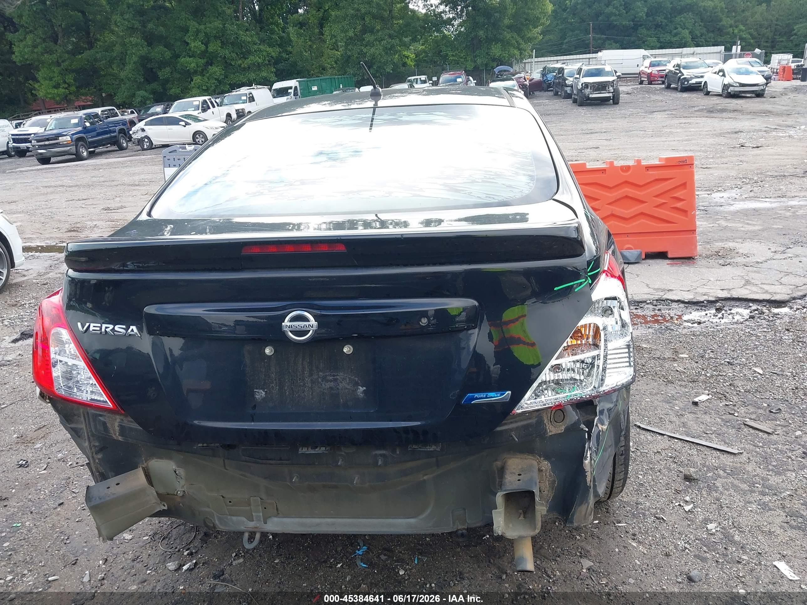 2014 Nissan Versa 1.6 Sv Black vin: 3N1CN7AP9EK457797