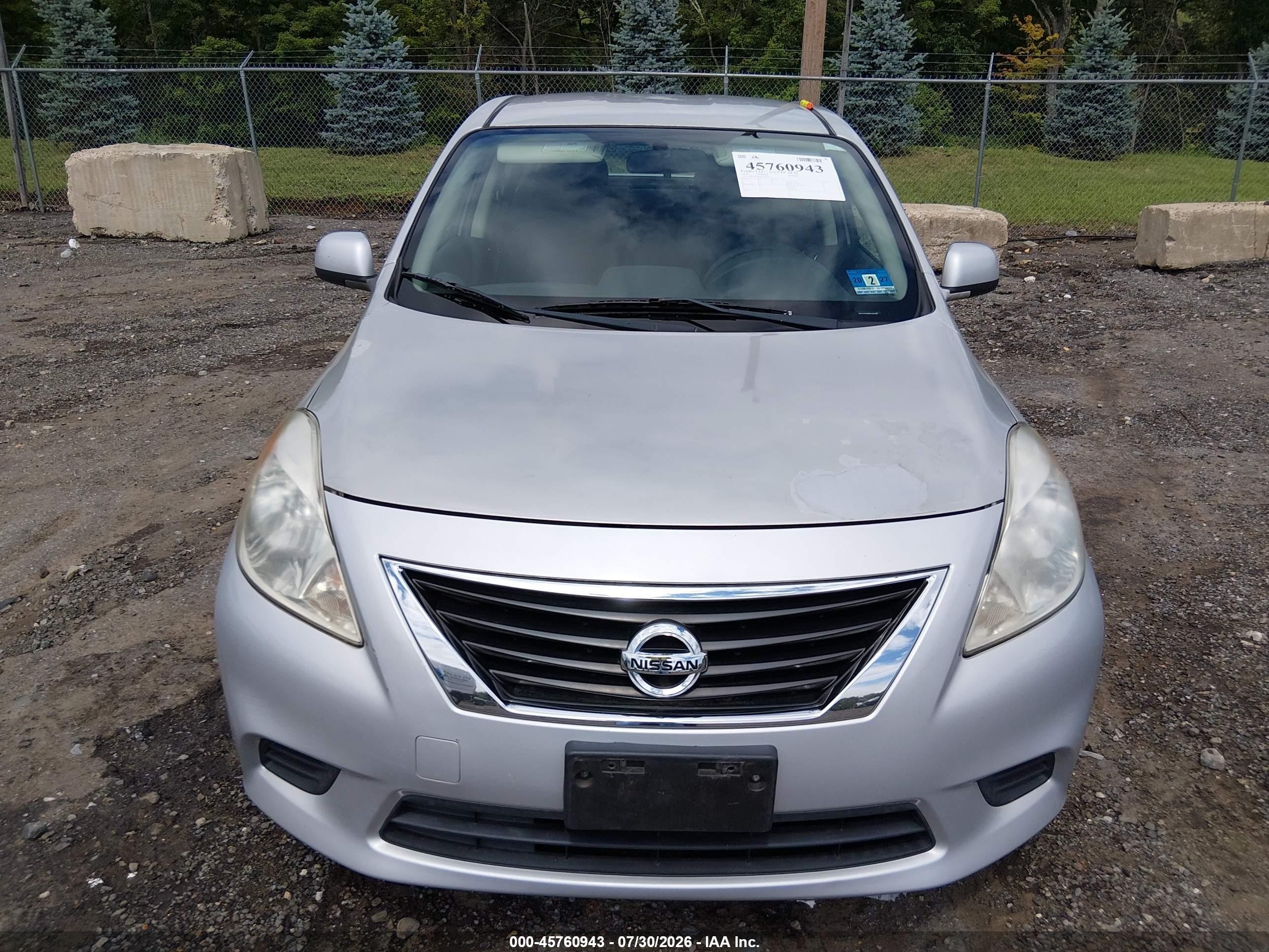 2014 Nissan Versa 1.6 S/1.6 S+/1.6 Sl/1.6 Sv/s Silver vin: 3N1CN7AP9EK464085