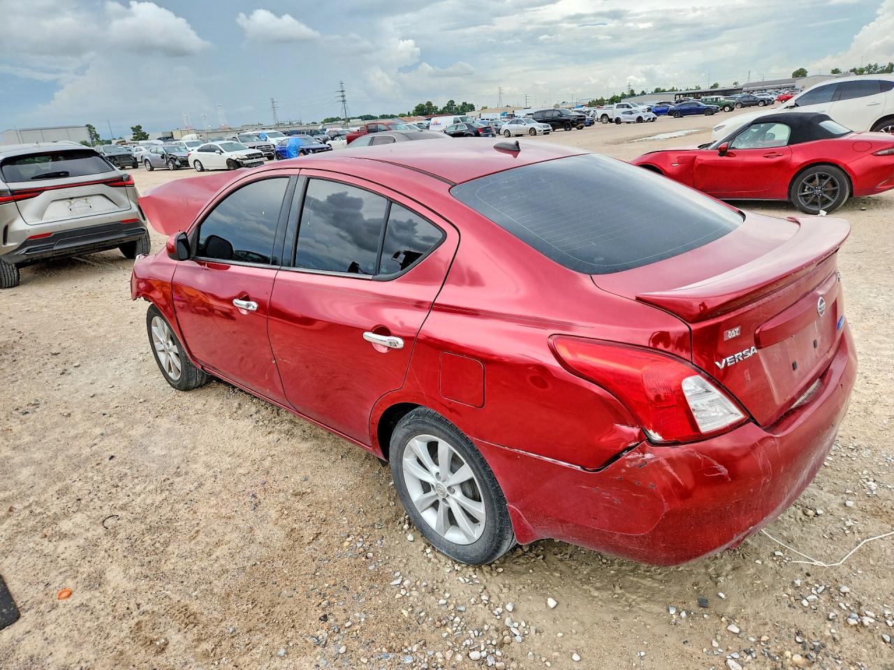 2014 Nissan Versa 1.6 Sl Red vin: 3N1CN7AP9EL804524