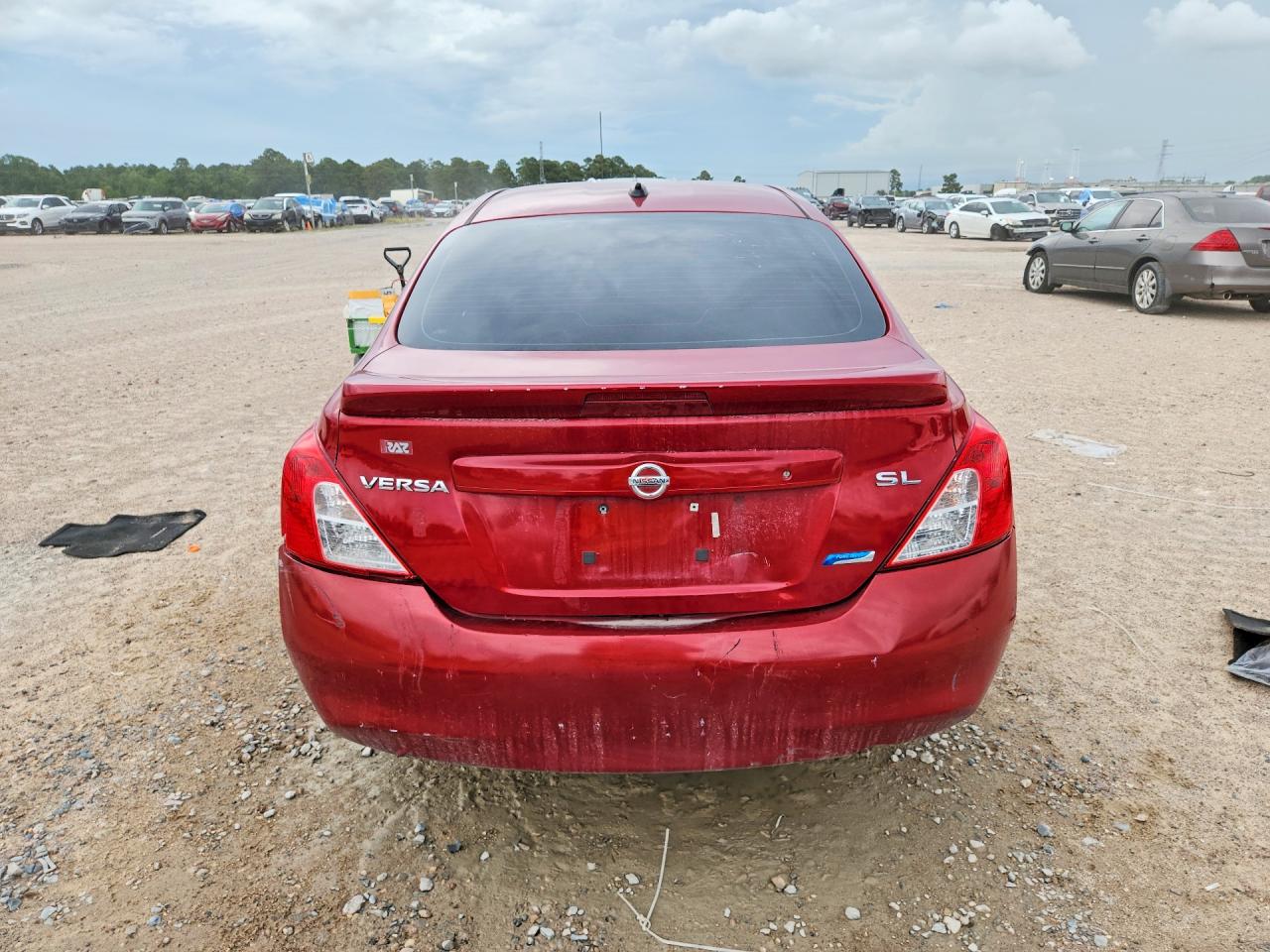 2014 Nissan Versa 1.6 Sl Red vin: 3N1CN7AP9EL804524