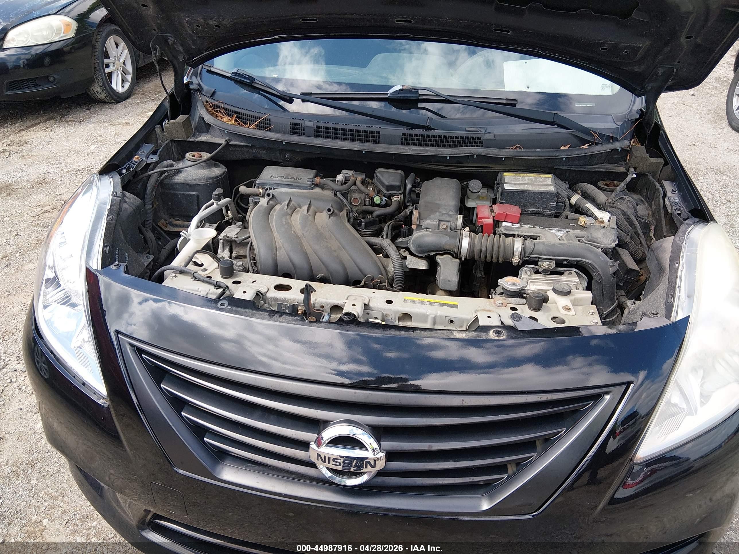 2014 Nissan Versa 1.6 S+ Black vin: 3N1CN7AP9EL819332