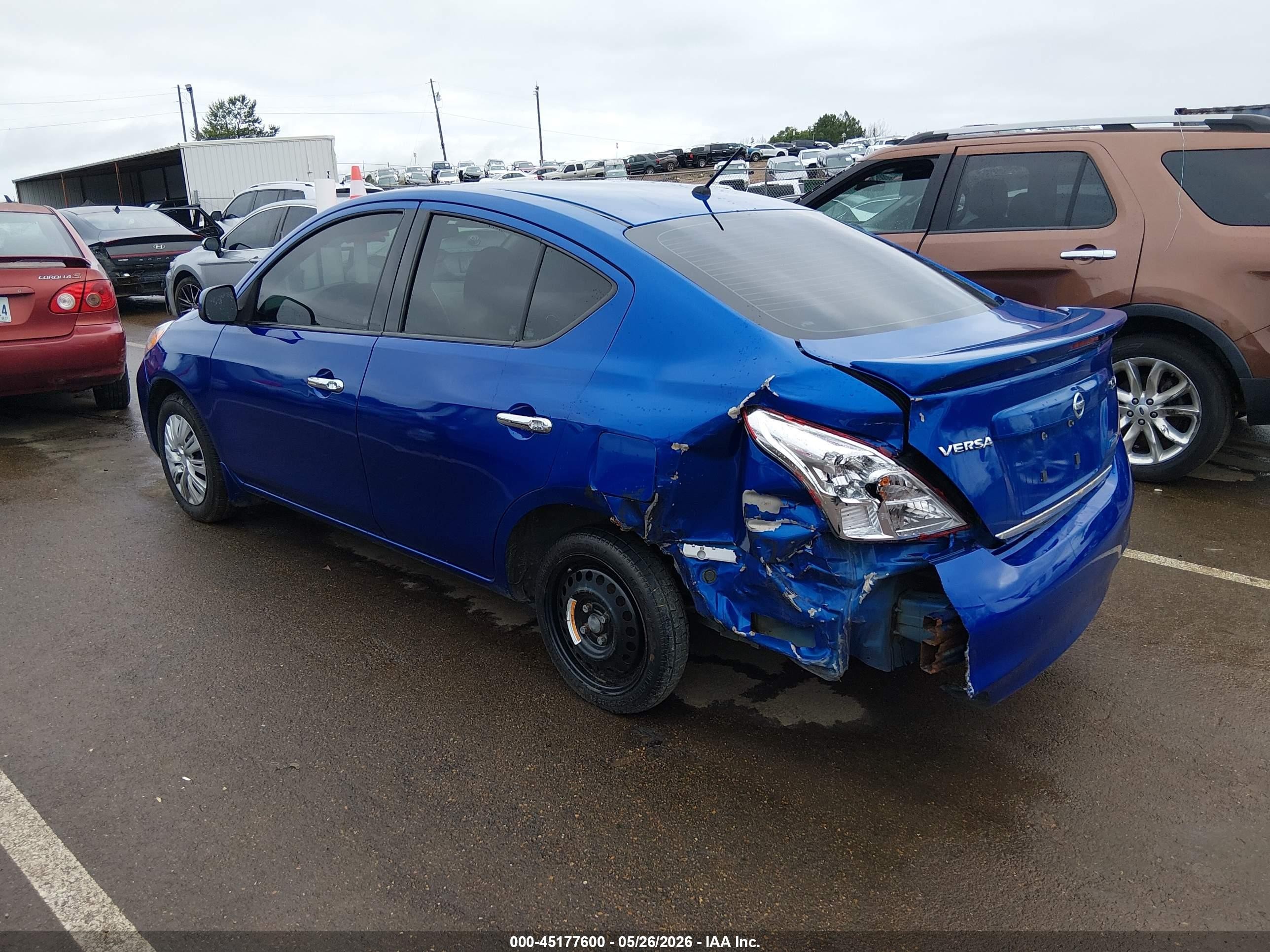 2014 Nissan Versa 1.6 Sv Dark Blue vin: 3N1CN7AP9EL821176