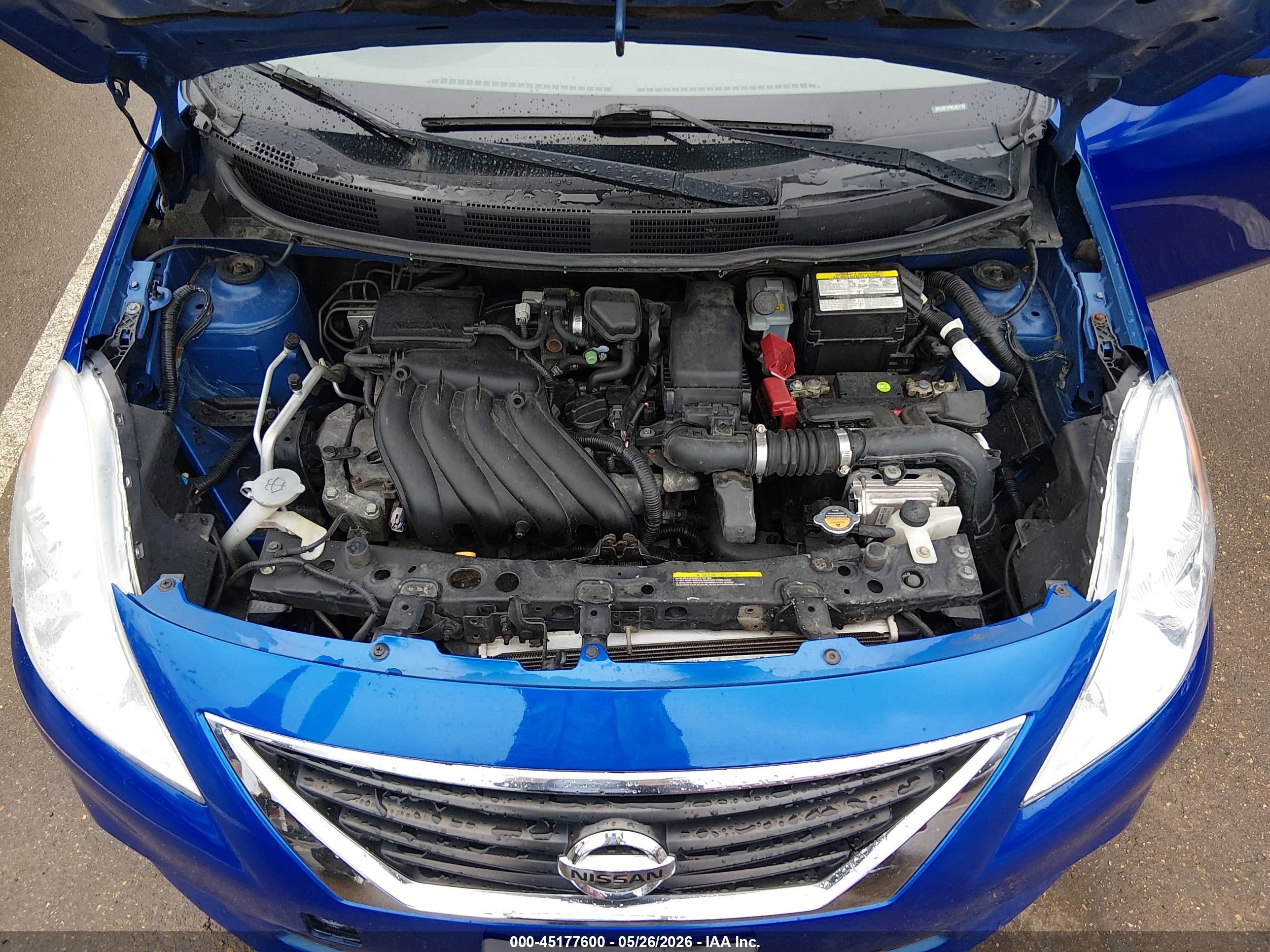2014 Nissan Versa 1.6 Sv Dark Blue vin: 3N1CN7AP9EL821176