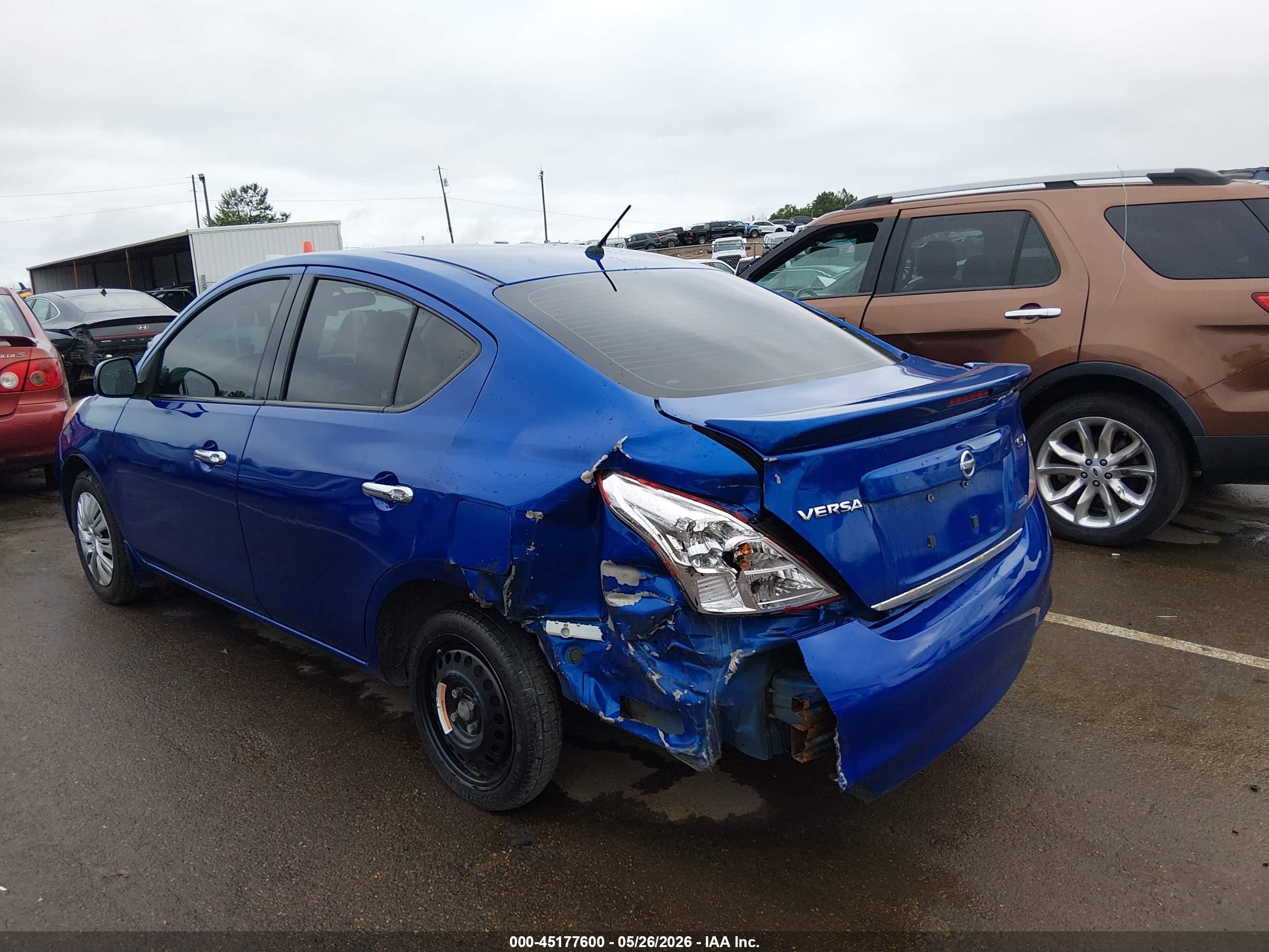 2014 Nissan Versa 1.6 Sv Dark Blue vin: 3N1CN7AP9EL821176