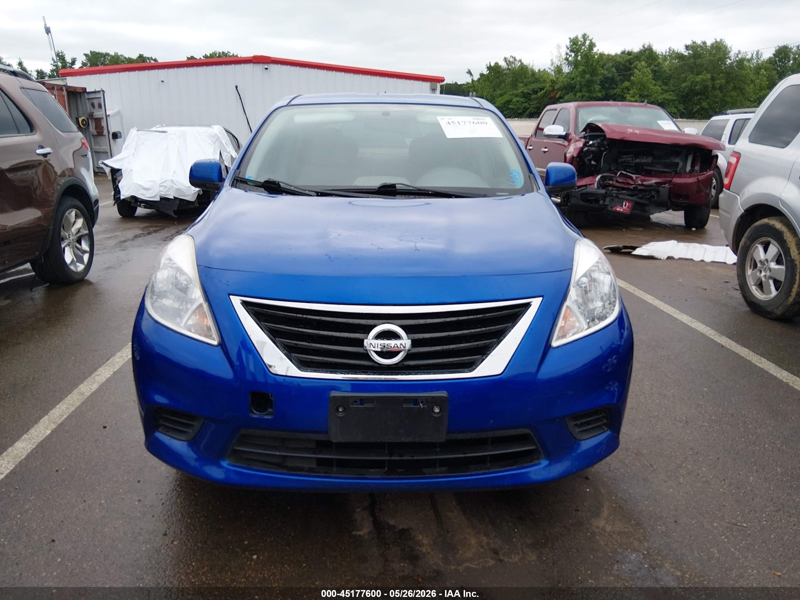 2014 Nissan Versa 1.6 Sv Dark Blue vin: 3N1CN7AP9EL821176