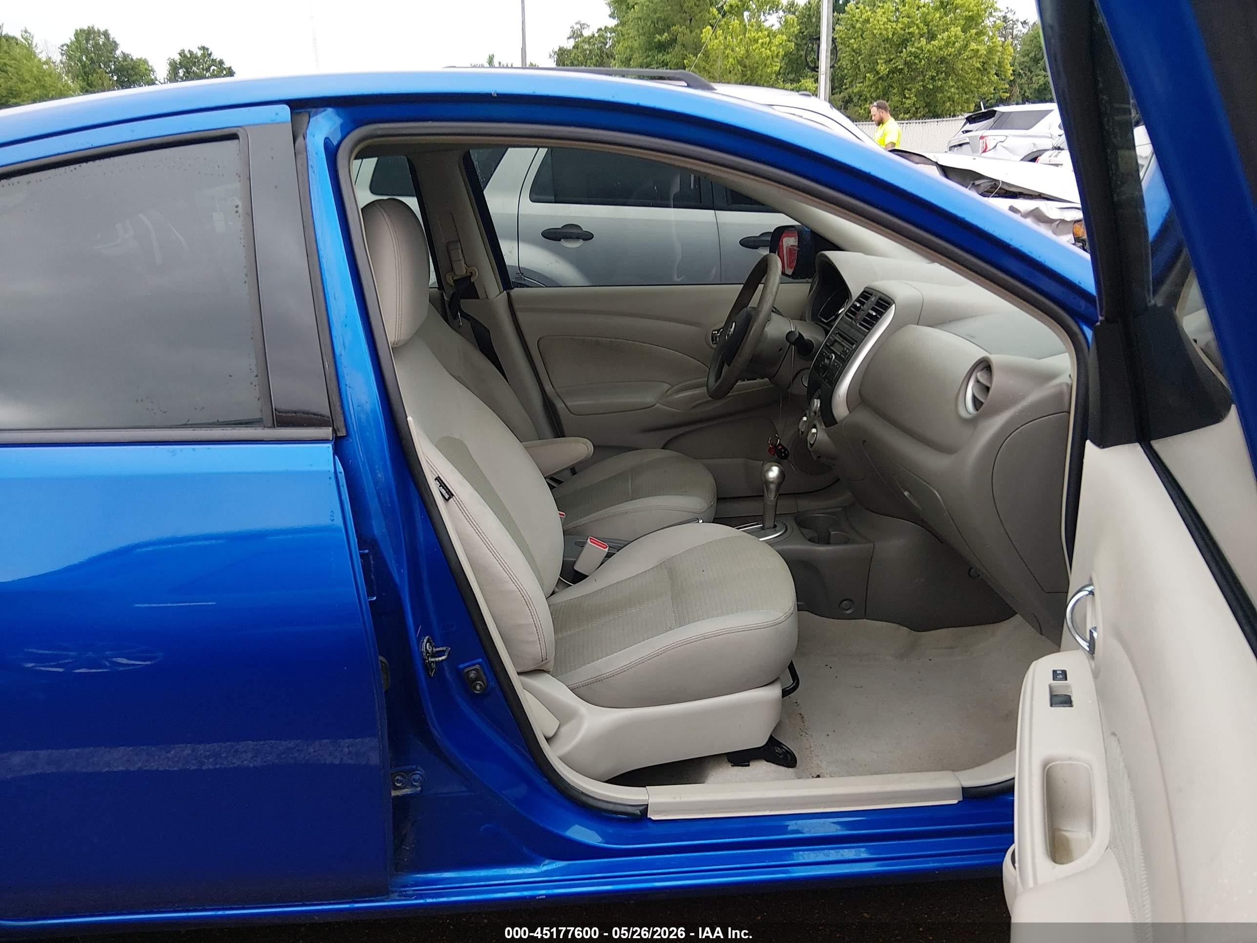 2014 Nissan Versa 1.6 Sv Dark Blue vin: 3N1CN7AP9EL821176