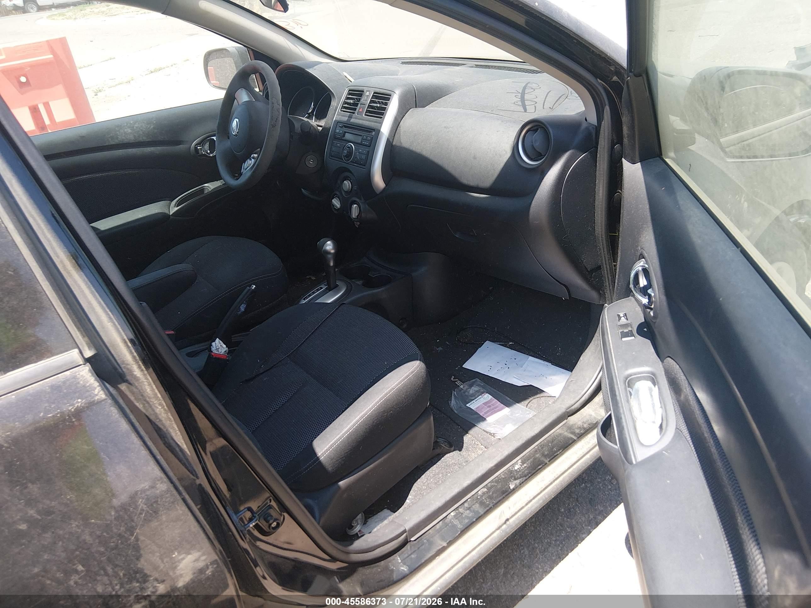 2014 Nissan Versa 1.6 Sv Black vin: 3N1CN7AP9EL831738