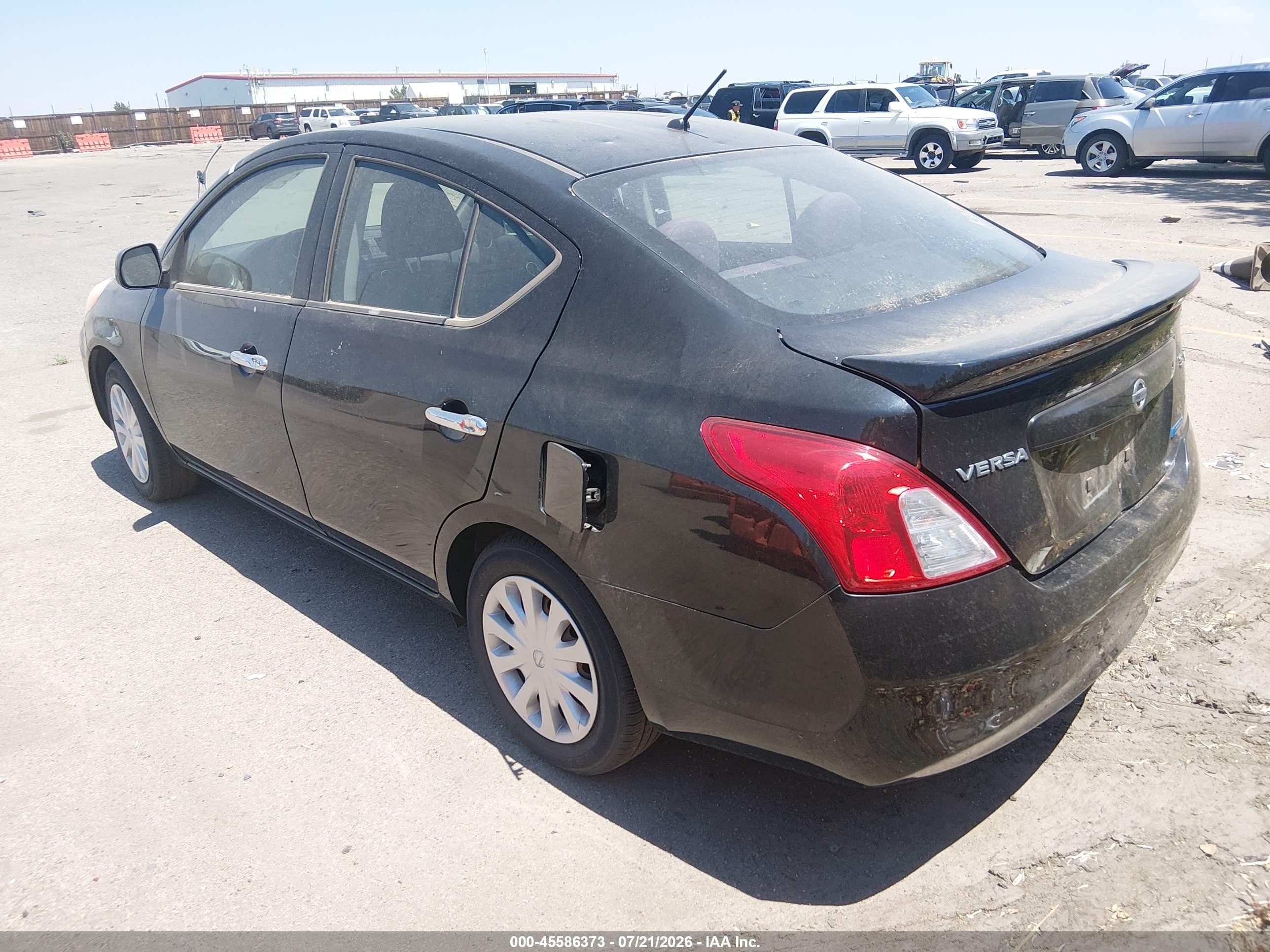 2014 Nissan Versa 1.6 Sv Black vin: 3N1CN7AP9EL831738