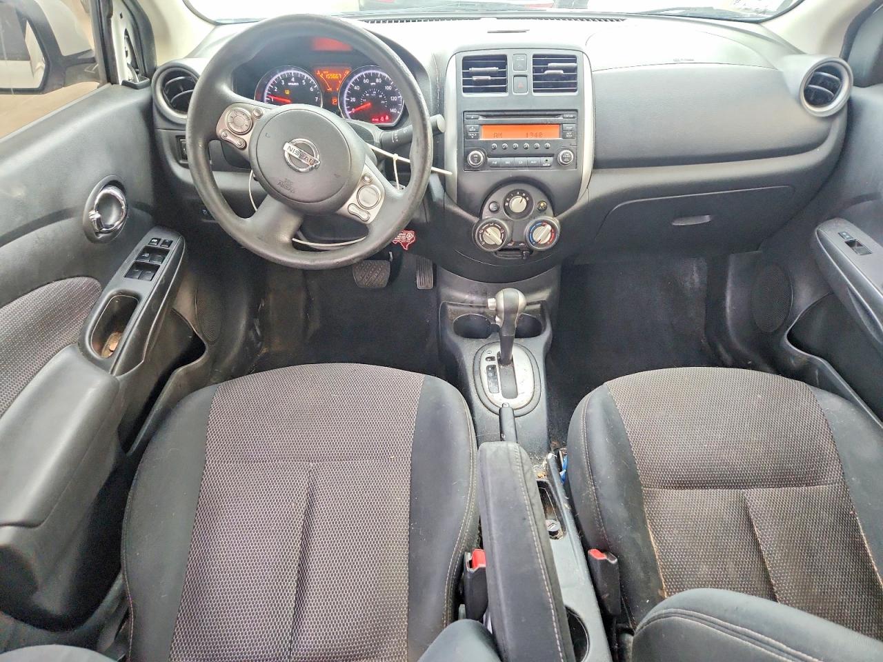 2014 Nissan Versa 1.6 Sv White vin: 3N1CN7AP9EL833747
