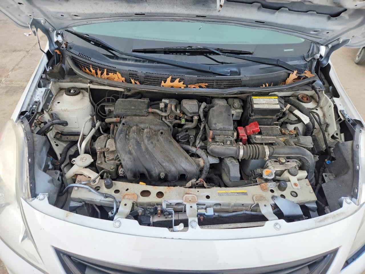 2014 Nissan Versa 1.6 Sv White vin: 3N1CN7AP9EL833747