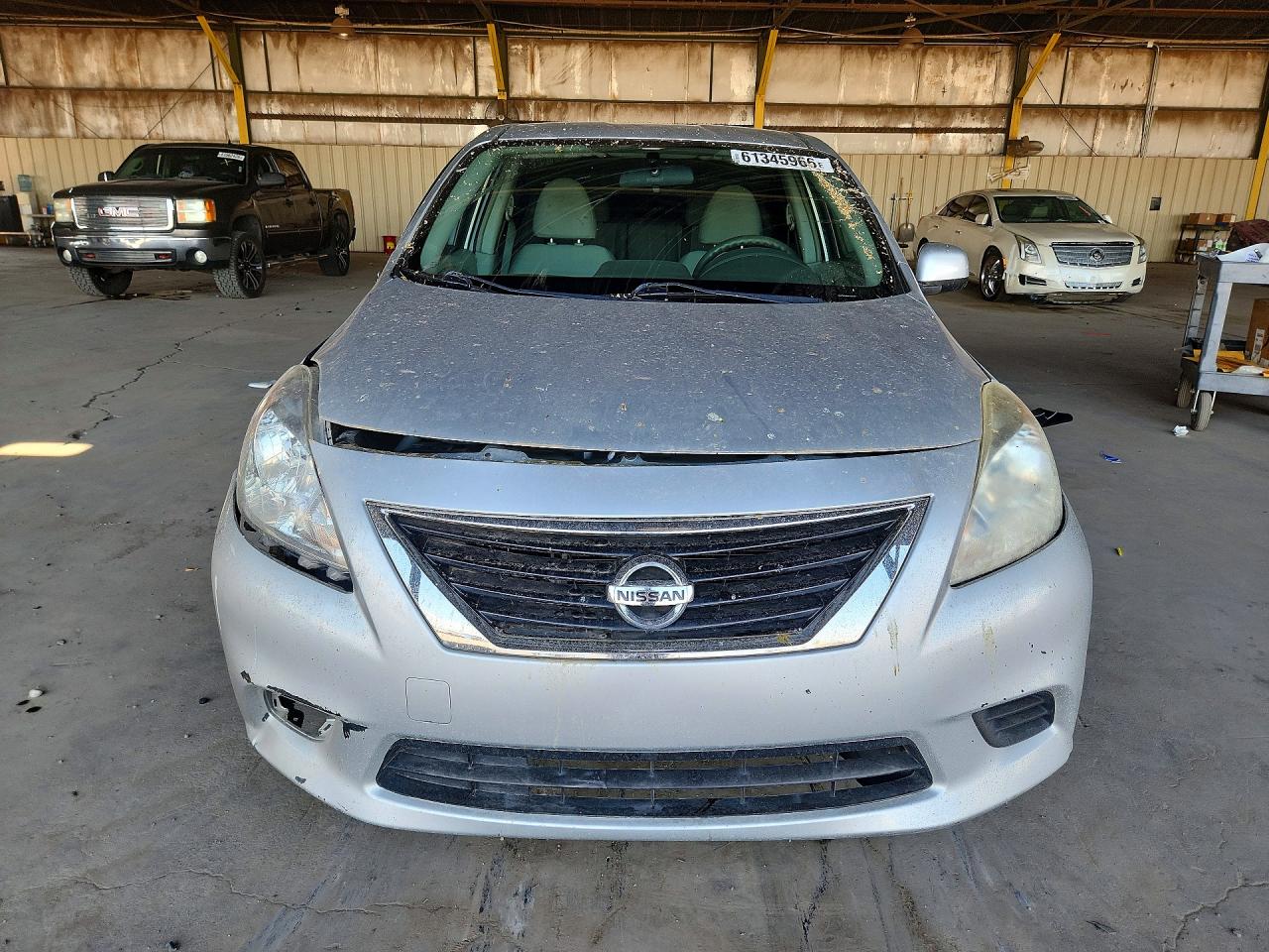 2014 Nissan Versa 1.6 Sv Silver vin: 3N1CN7AP9EL841489