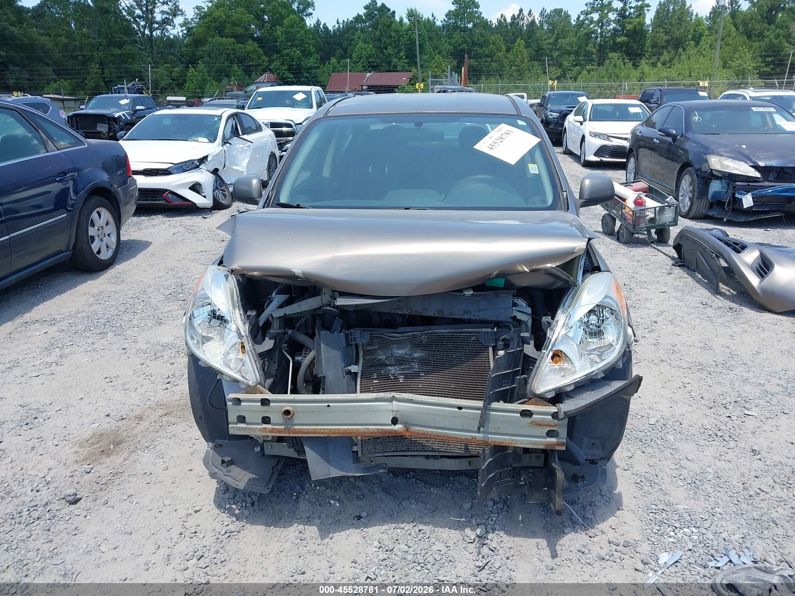 2014 Nissan Versa 1.6 Sv Brown vin: 3N1CN7AP9EL843761