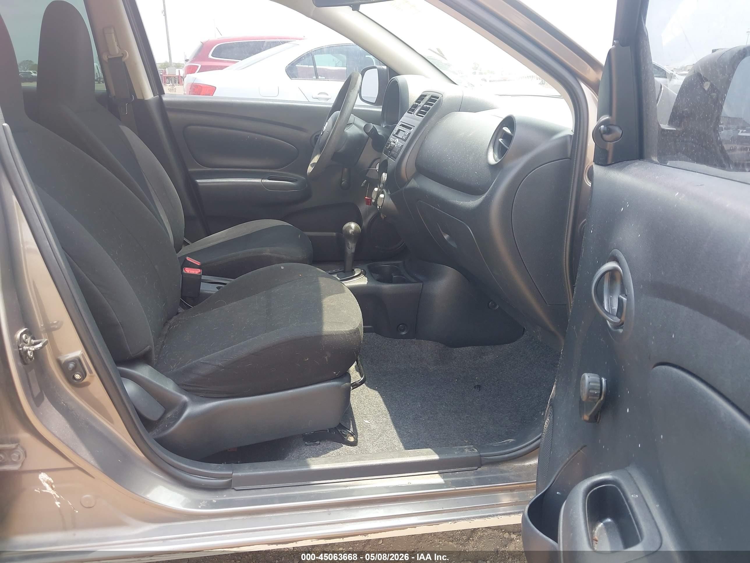 2014 Nissan Versa 1.6 S+ Gray vin: 3N1CN7AP9EL869633