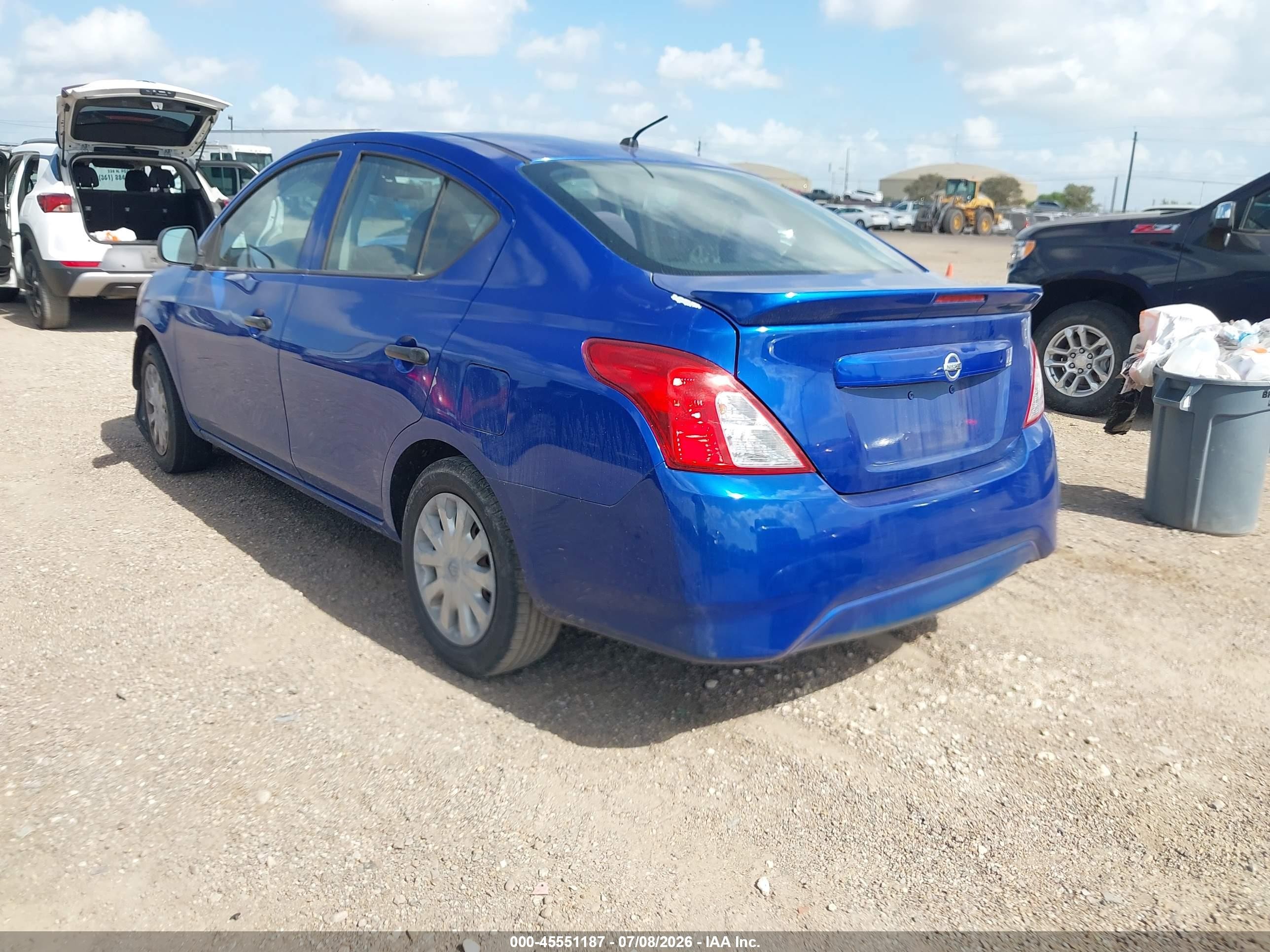 2015 Nissan Versa 1.6 S+ Blue vin: 3N1CN7AP9FL835287