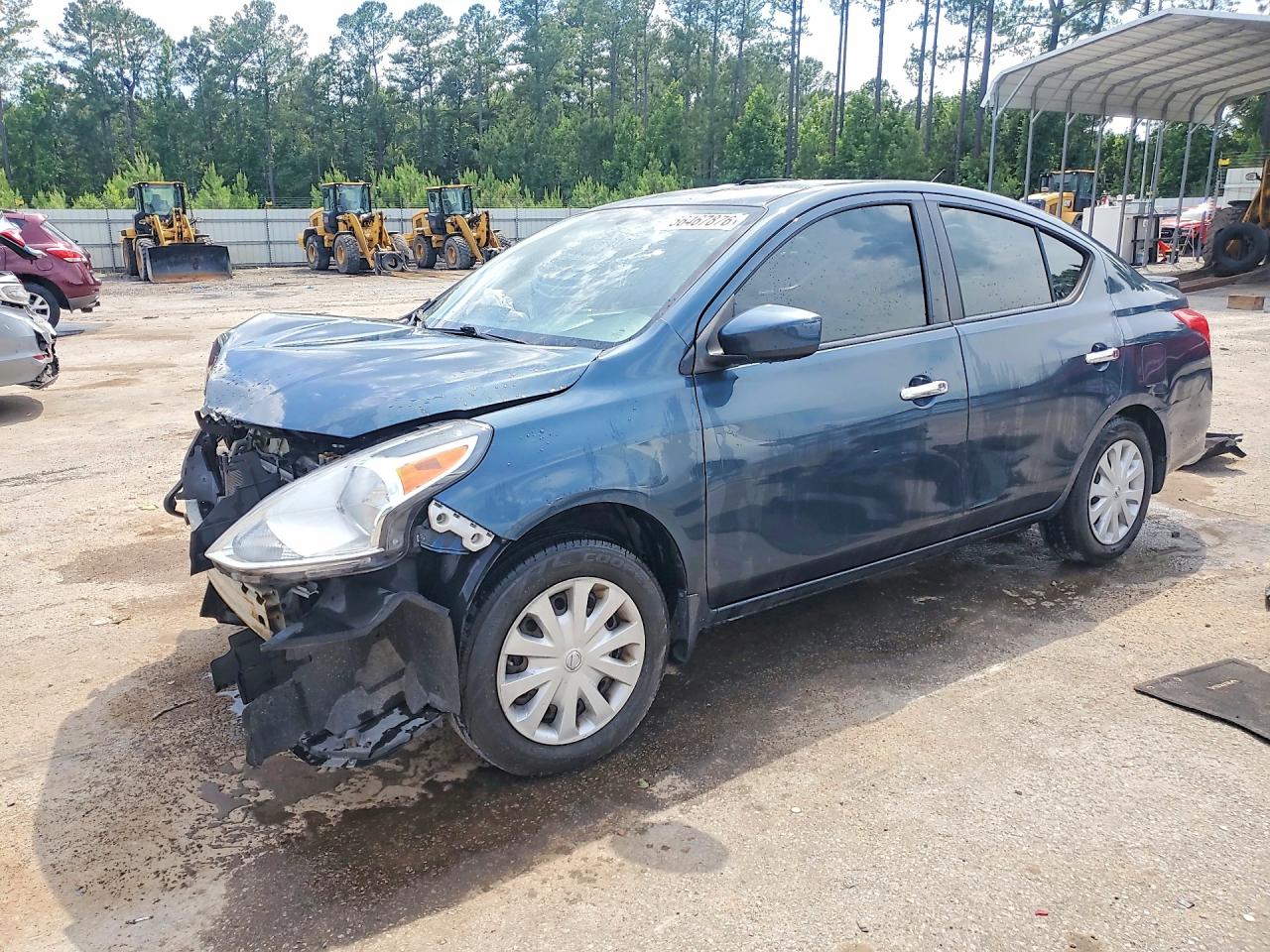2015 Nissan Versa 1.6 Sv Blue vin: 3N1CN7AP9FL836925