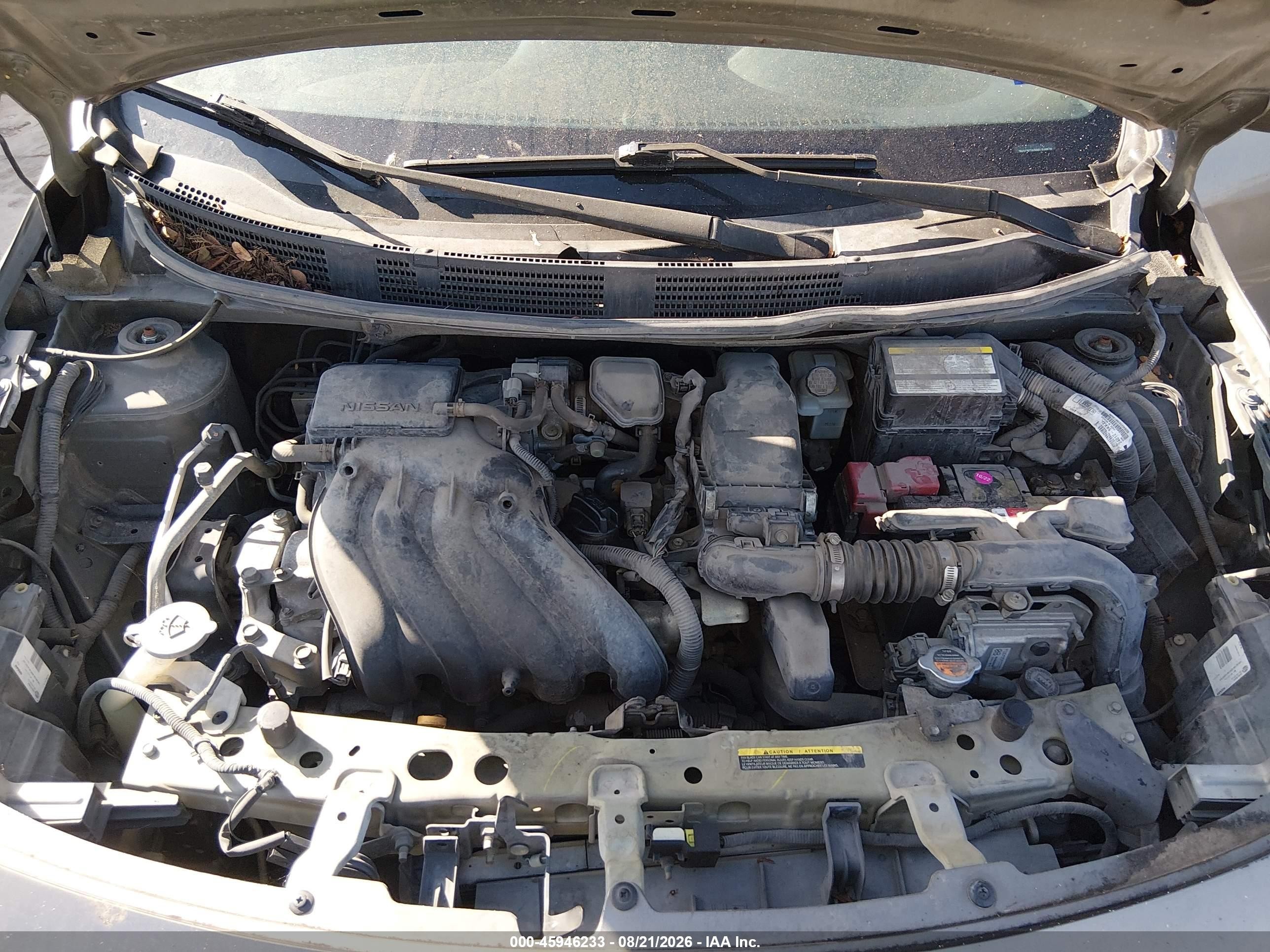 2015 Nissan Versa 1.6 S+ Gray vin: 3N1CN7AP9FL848878