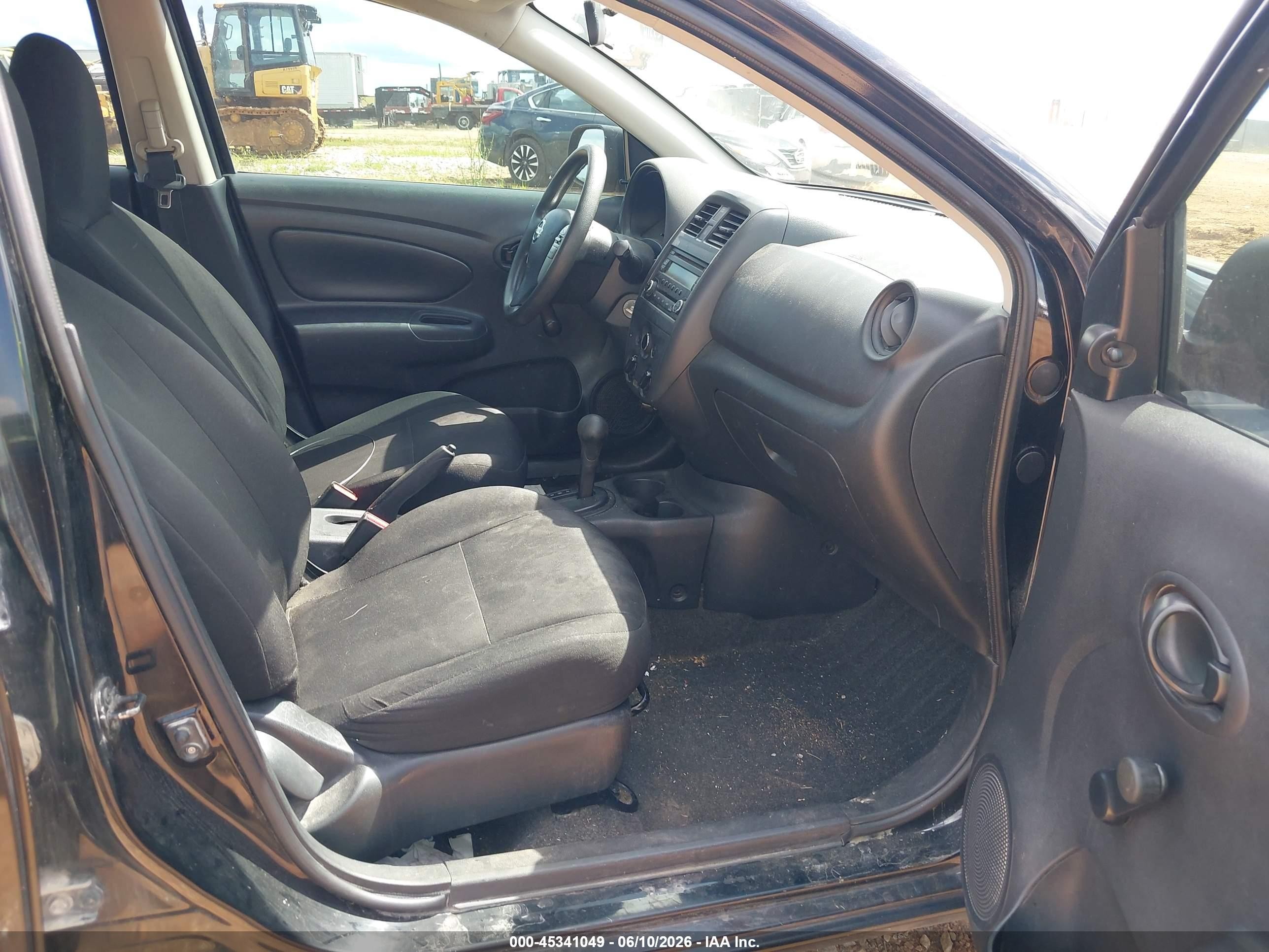 2015 Nissan Versa 1.6 S+ Black vin: 3N1CN7AP9FL880763