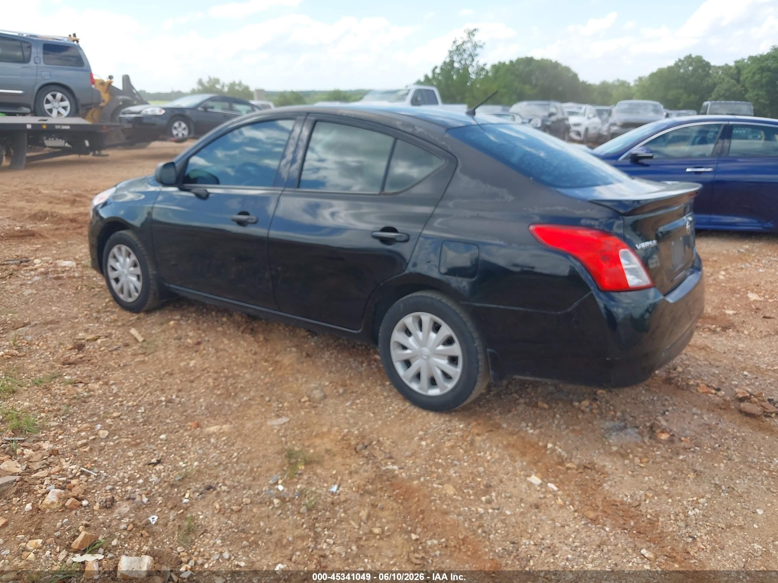 2015 Nissan Versa 1.6 S+ Black vin: 3N1CN7AP9FL880763