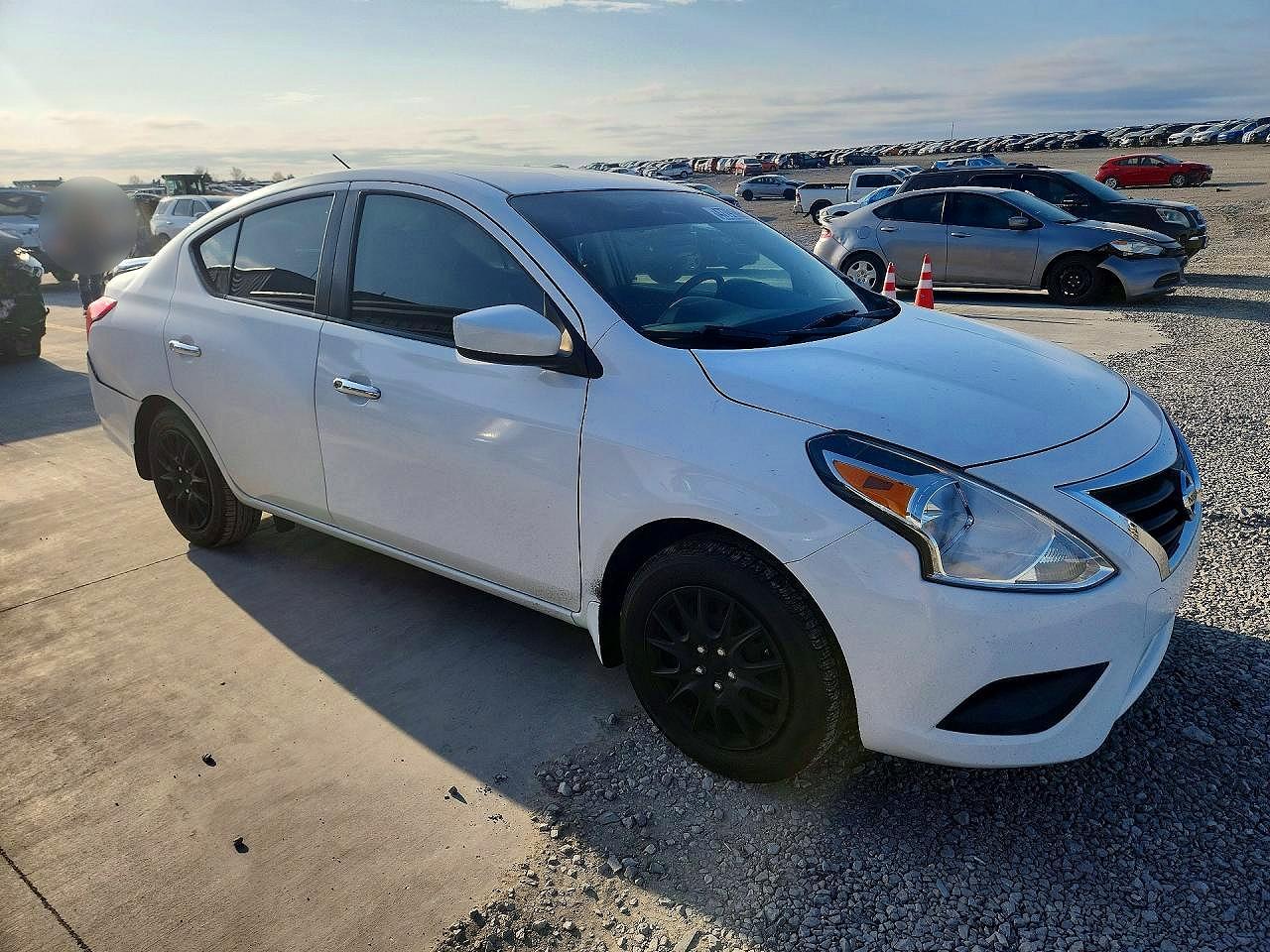 2016 Nissan Versa 1.6 Sv White vin: 3N1CN7AP9GL849451