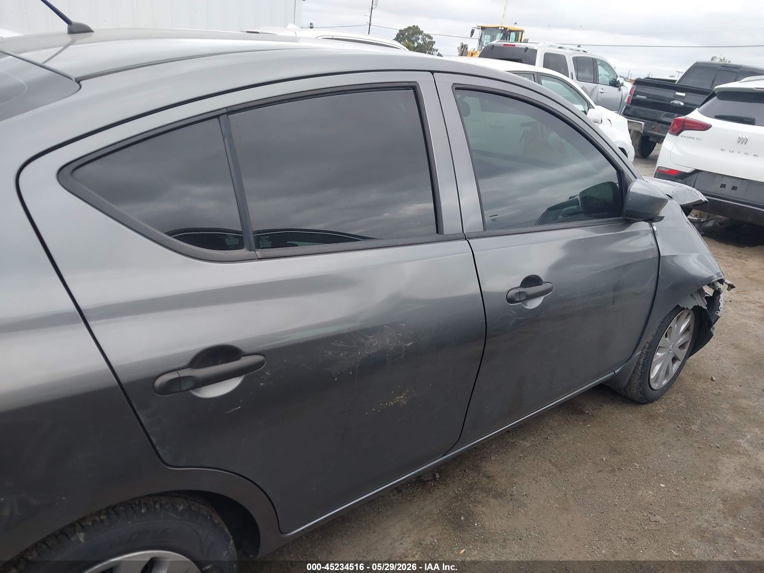 2016 Nissan Versa 1.6 S+ Gray vin: 3N1CN7AP9GL890226