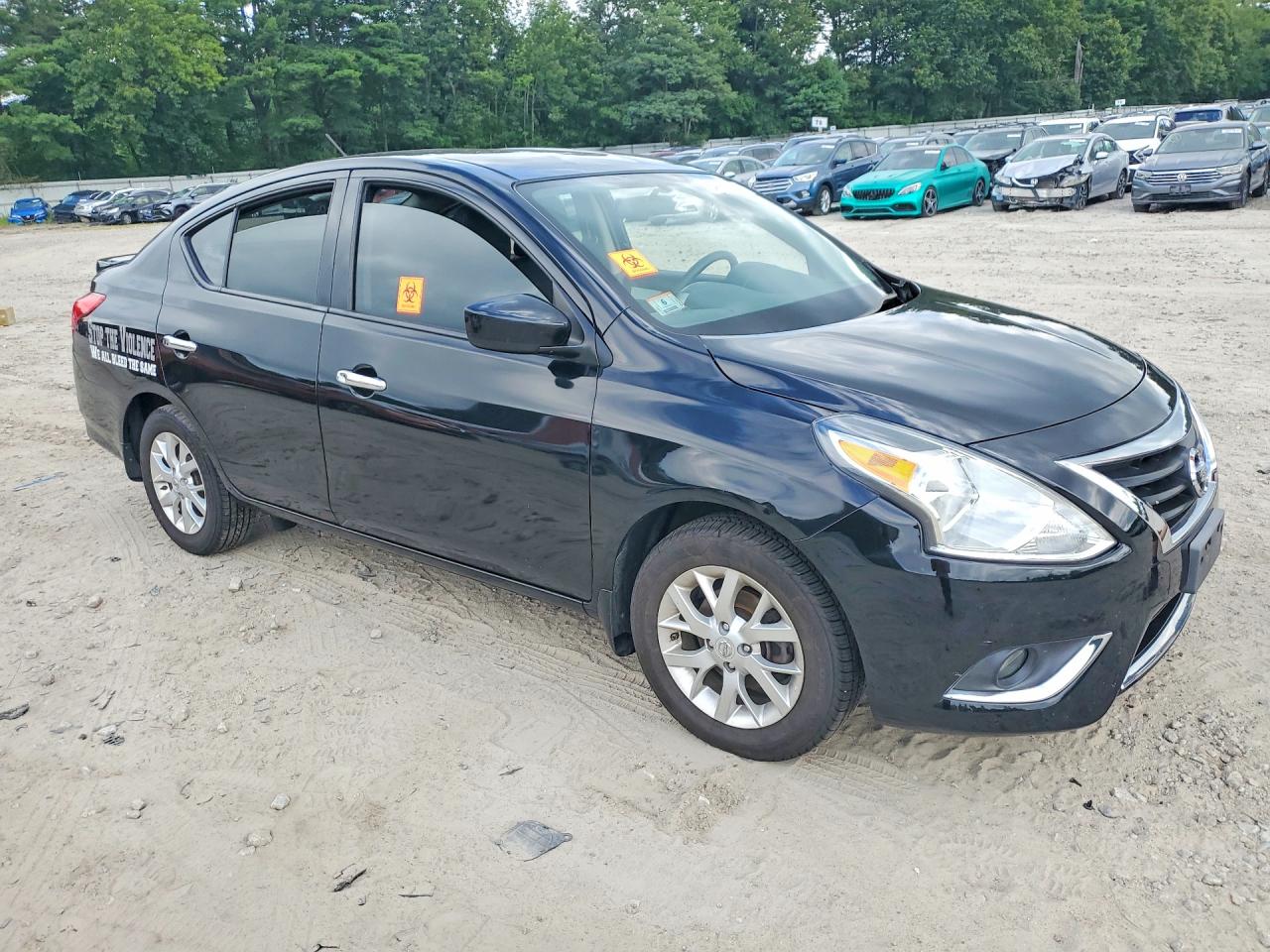 2016 Nissan Versa 1.6 Sv Black vin: 3N1CN7AP9GL915156