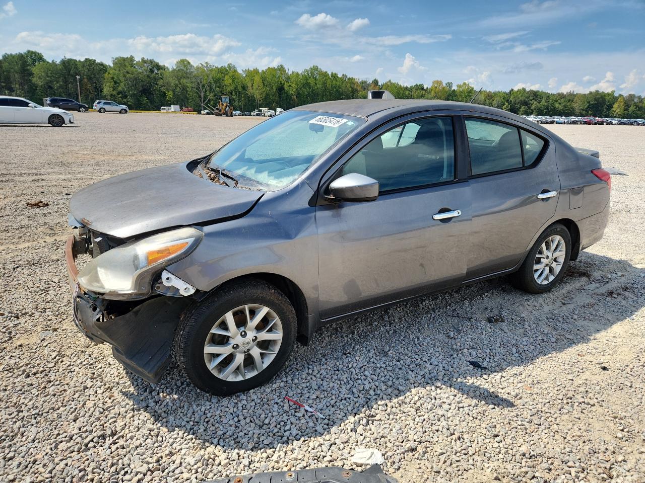 2017 Nissan Versa 1.6 S Серебряный vin: 3N1CN7AP9HL892365