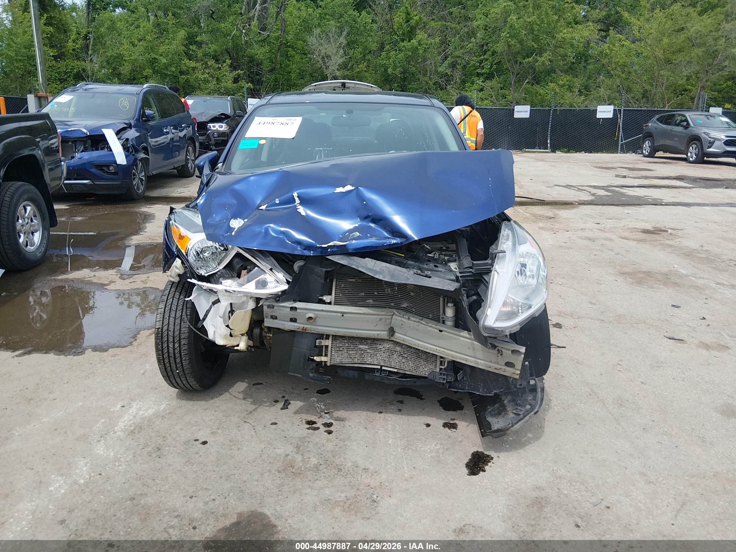 2018 Nissan Versa 1.6 Sv Blue vin: 3N1CN7AP9JL817316