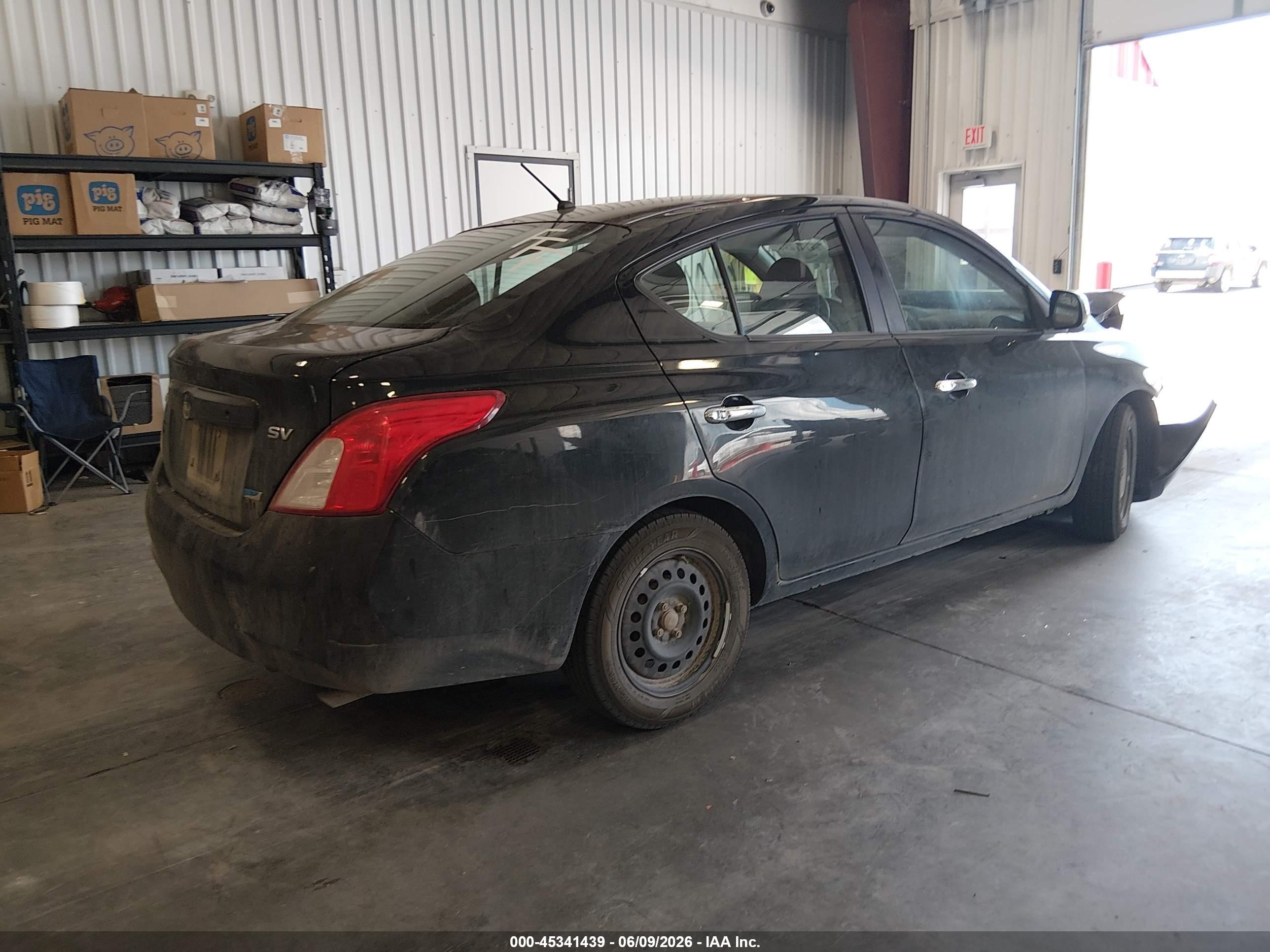 2012 Nissan Versa 1.6 Sv Gray vin: 3N1CN7APXCL824925