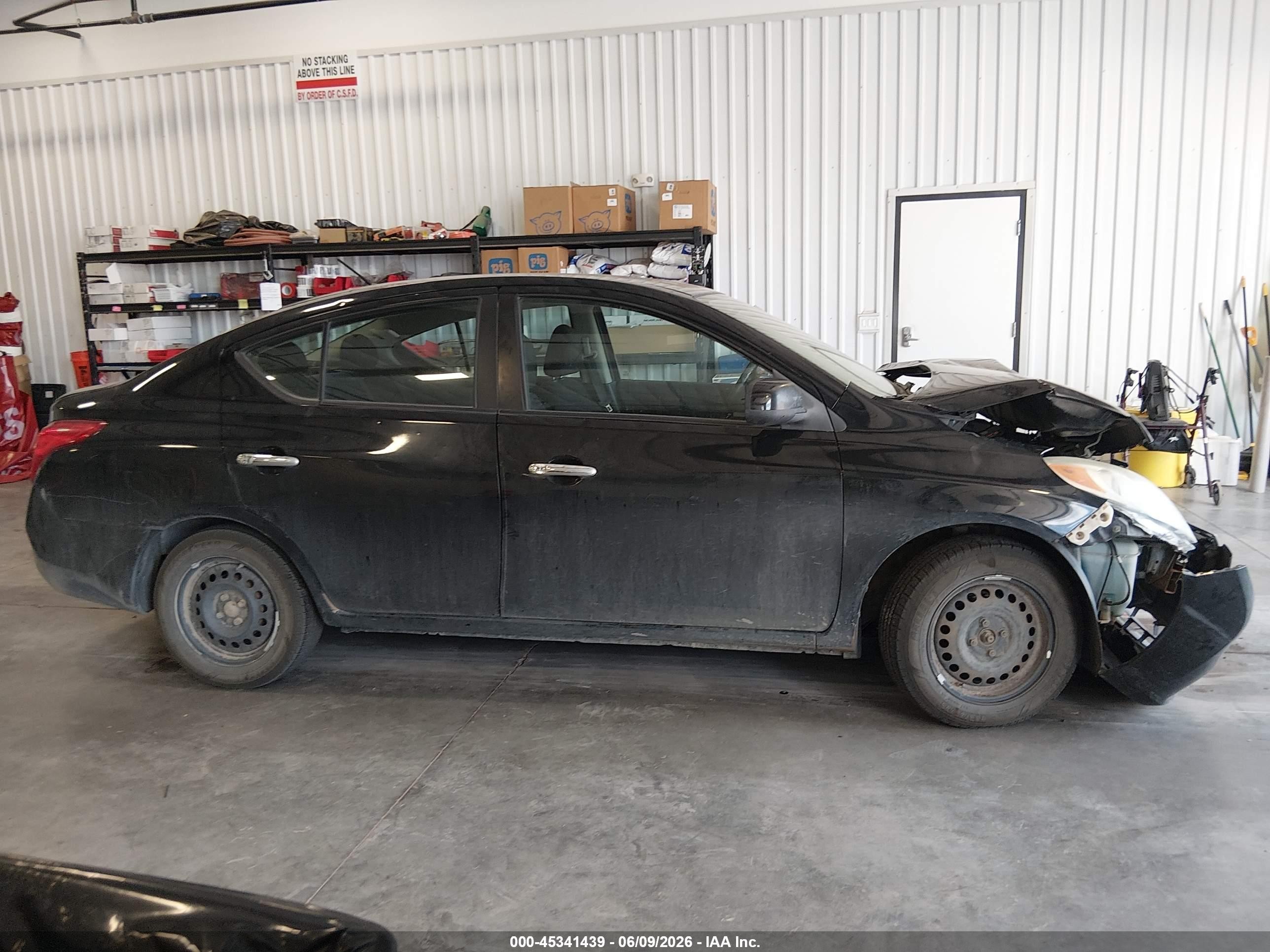 2012 Nissan Versa 1.6 Sv Gray vin: 3N1CN7APXCL824925
