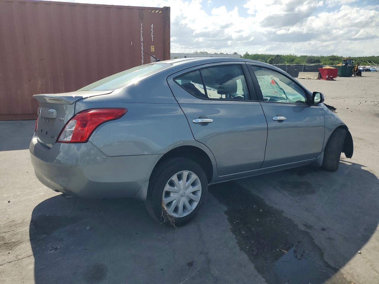 2012 Nissan Versa 1.6 S Gray vin: 3N1CN7APXCL854104