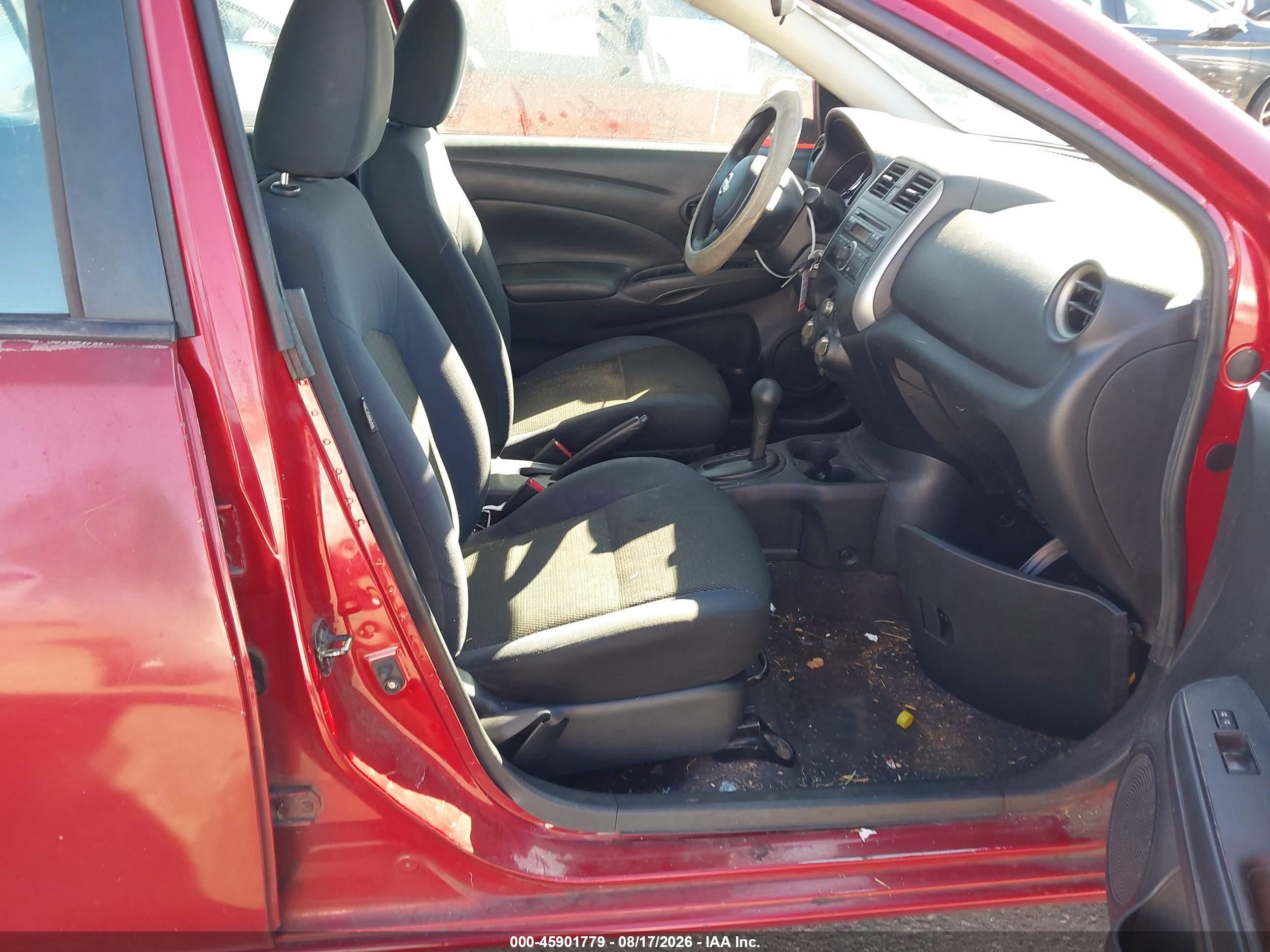 2012 Nissan Versa 1.6 Sv Red vin: 3N1CN7APXCL856824