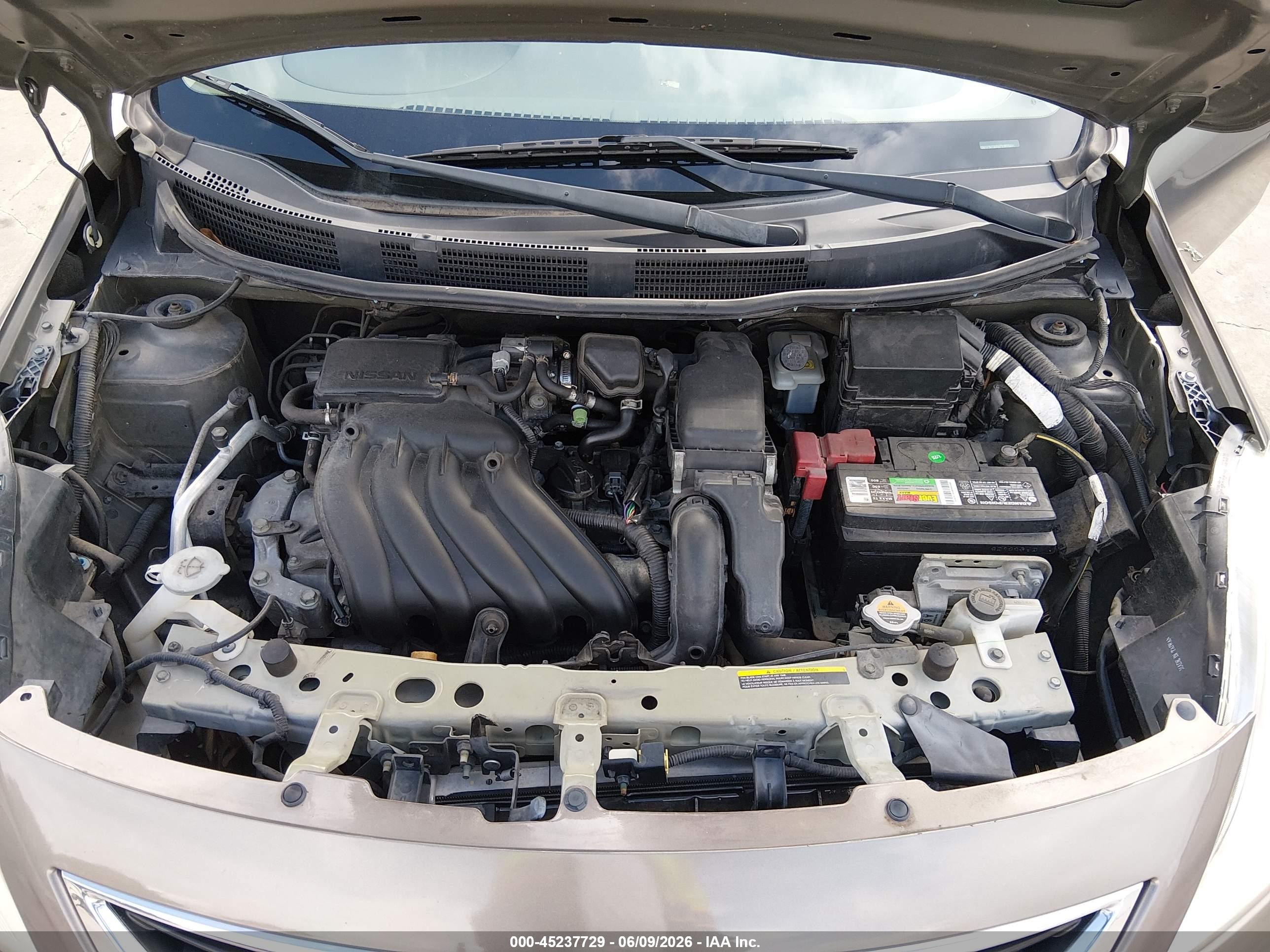 2012 Nissan Versa 1.6 Sv Gray vin: 3N1CN7APXCL877415