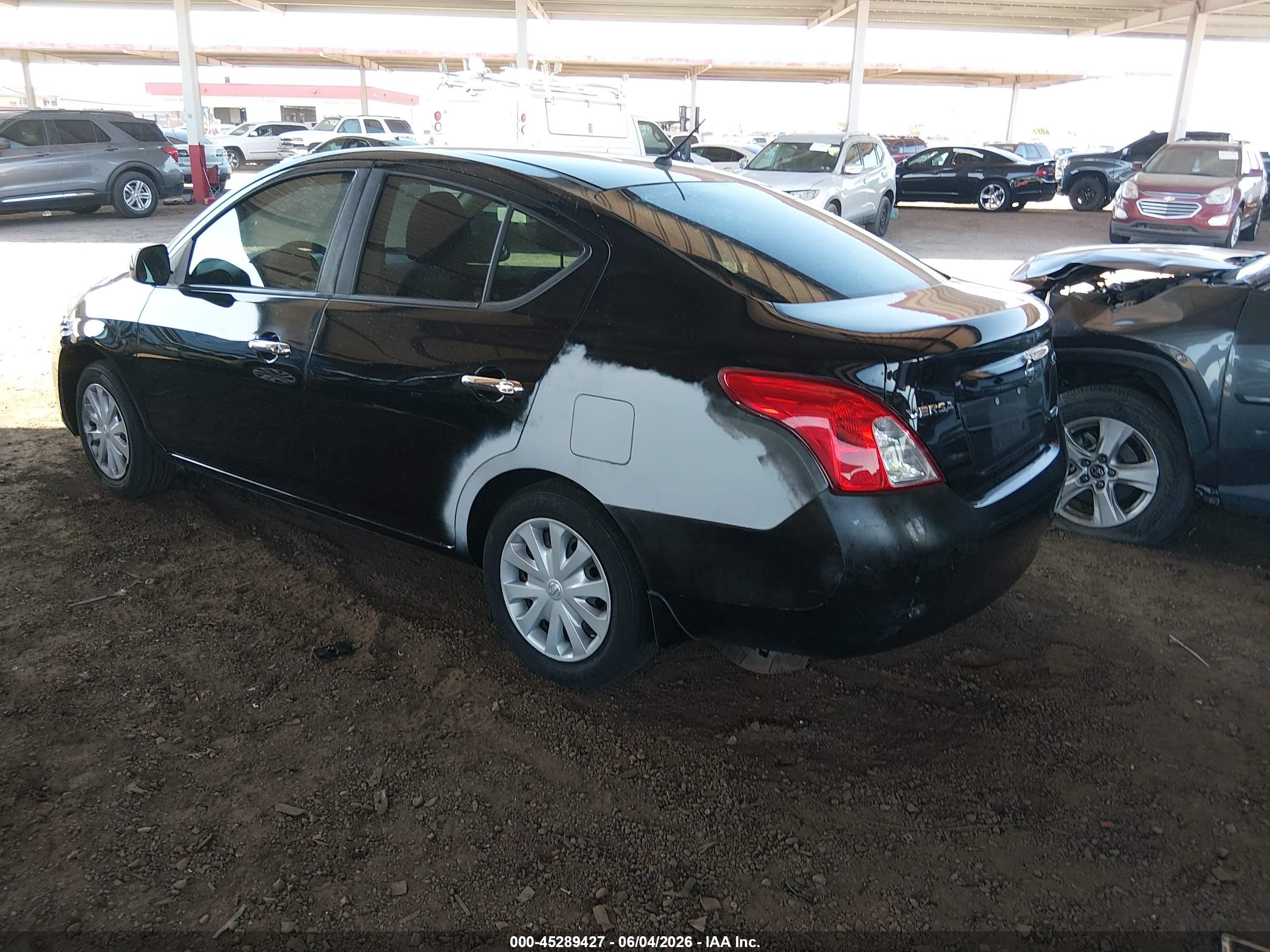 2012 Nissan Versa 1.6 Sv Black vin: 3N1CN7APXCL903205